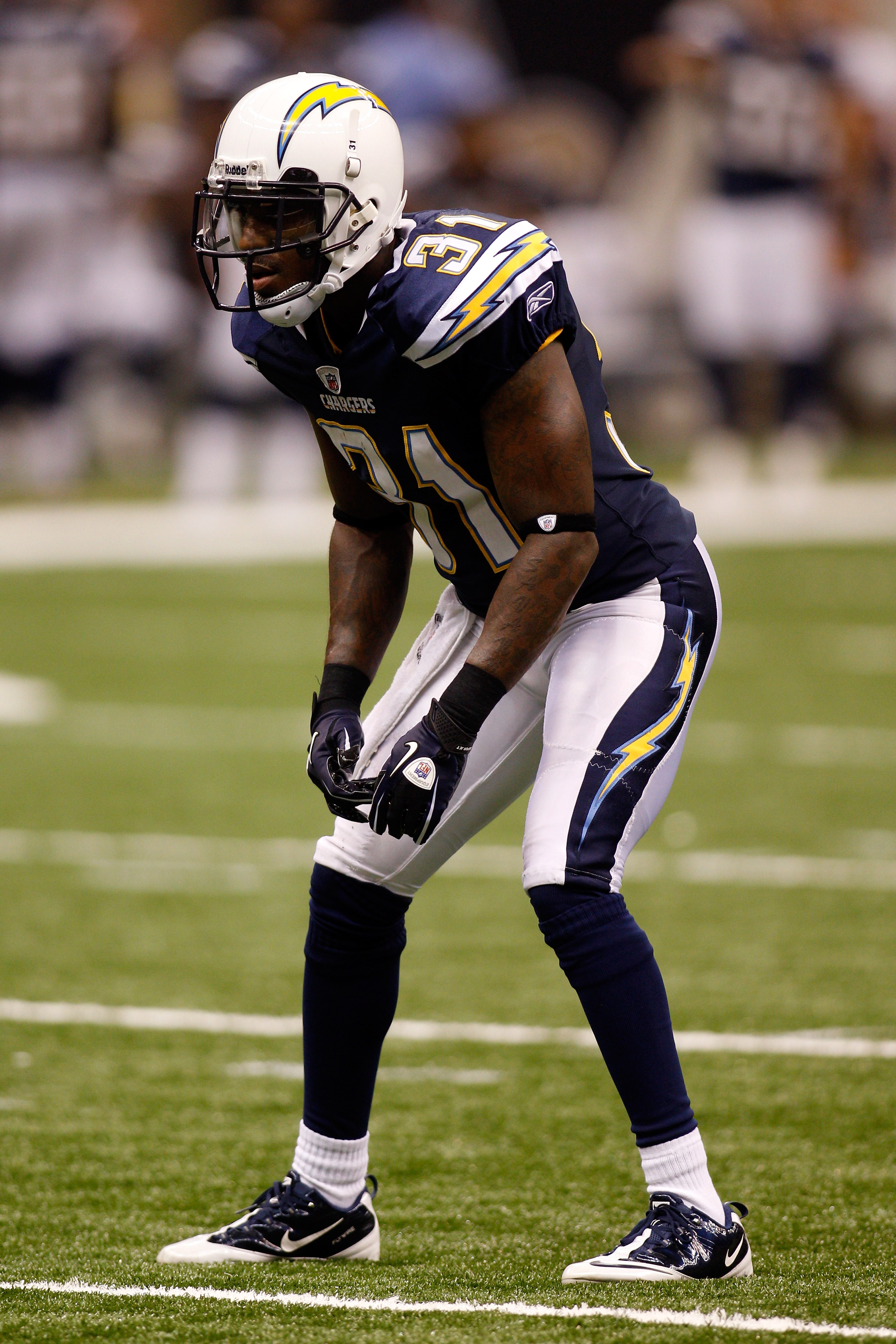 NEW ORLEANS - AUGUST 27:  Nathan Vasher #31 of the San Diego Chargers in action against the New Orleans Saints at the Louisiana Superdome on August 27, 2010 in New Orleans, Louisiana.  (Photo by Chris Graythen/Getty Images)