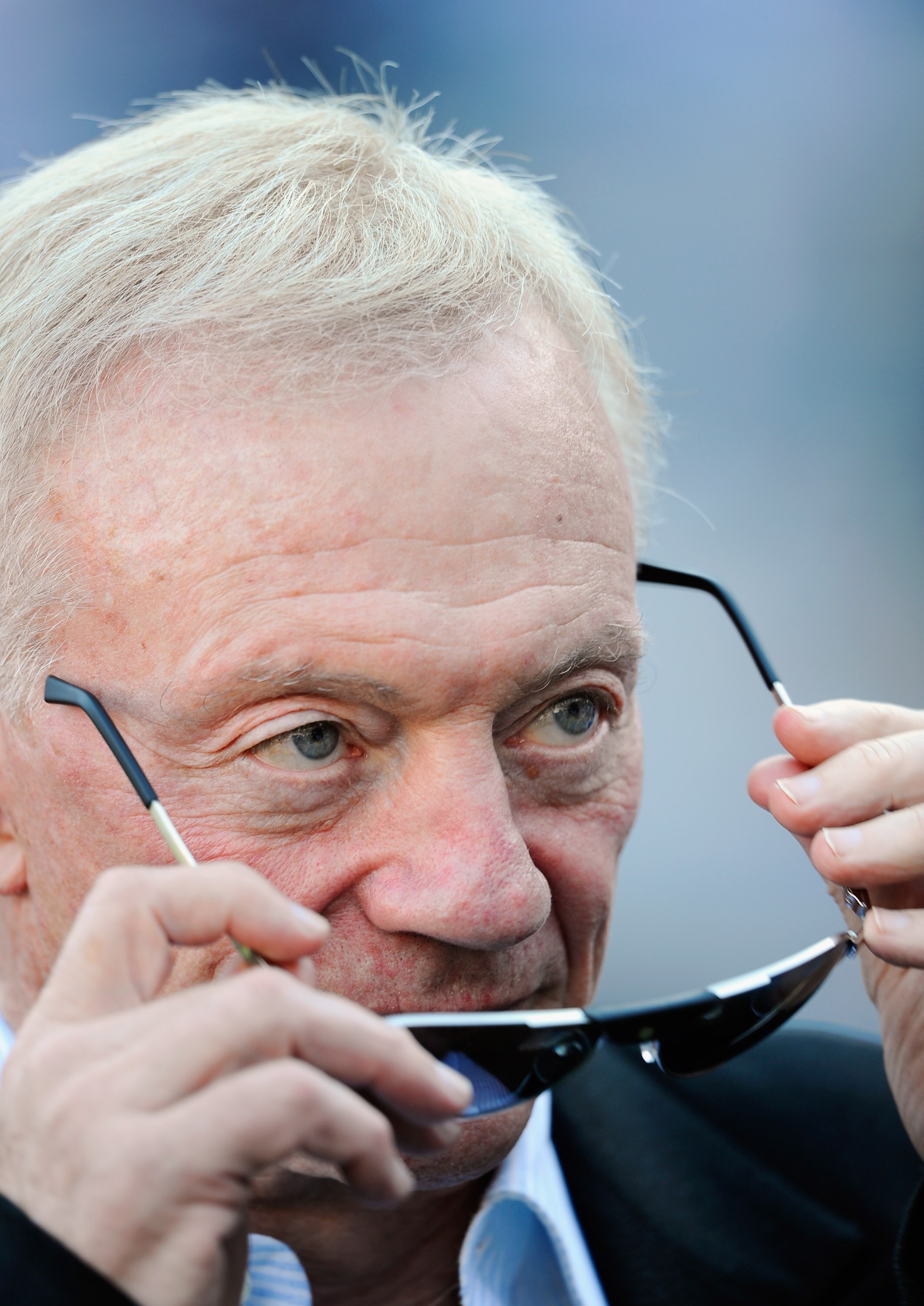 SAN DIEGO - AUGUST 21:  Dallas Cowboys owner Jerry Jones during preseason game against the San Diego Chargers at Qualcomm Stadium on August 21, 2010 in San Diego, California.  (Photo by Kevork Djansezian/Getty Images)