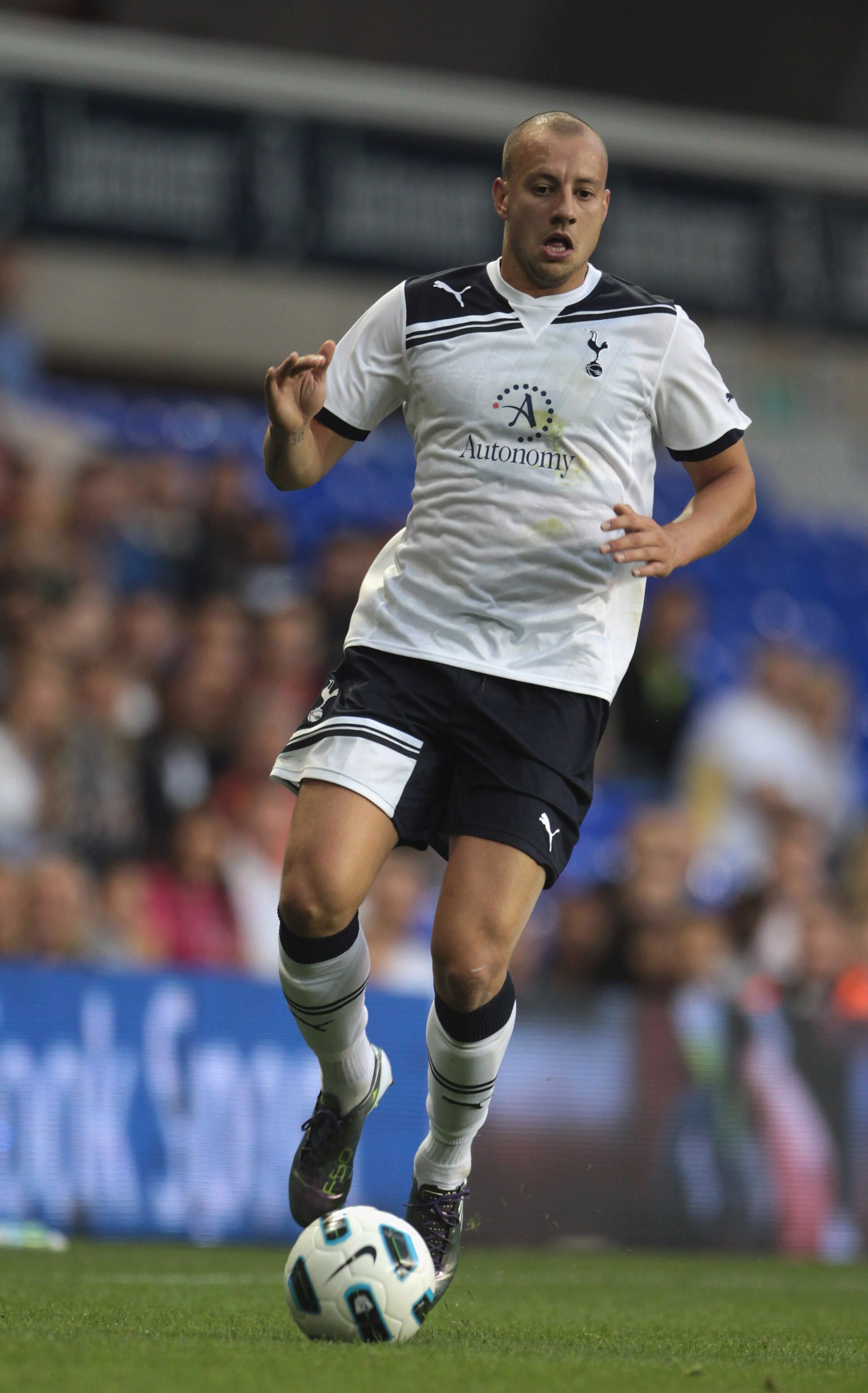 LONDON, ENGLAND - JULY 29: Alan Hutton of Tottenham Hotspur in action during a Pre-Season Friendly between Tottenham Hotspur and  Villarreal at White Hart Lane on July 29, 2010 in London, England.  (Photo by Phil Cole/Getty Images)