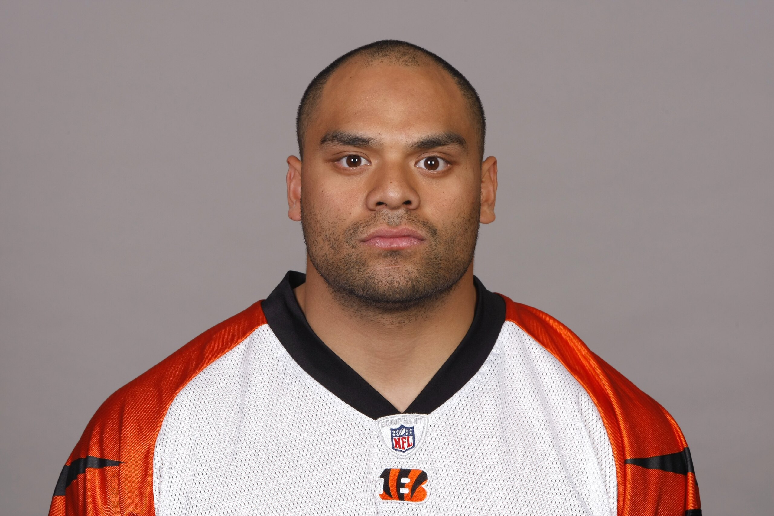 CINCINNATI - 2009:  Fui Vakapuna of the Cincinnati Bengals poses for his 2009 NFL headshot at photo day in Cincinnati, Ohio. (Photo by NFL Photos)