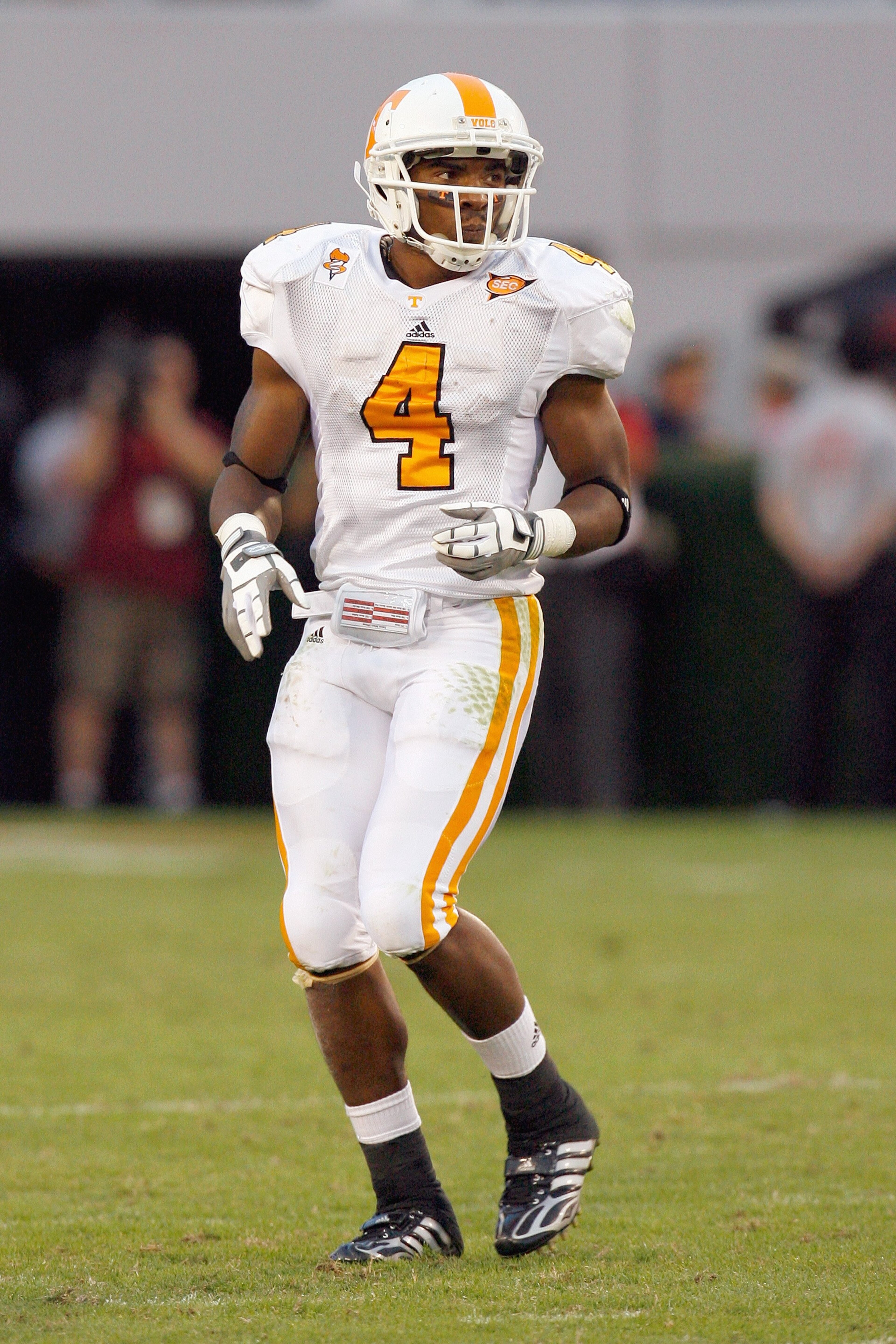 ATHENS, GA - OCTOBER 11: Gerald Jones 34 of the Tennessee Volunteers moves on the field during the game against the Georgia Bulldogs at Sanford Stadium on October 11, 2008 in Athens, Georgia. (Photo by Kevin C. Cox/Getty Images) ATHENS, GA - OCTOBER 11: Gerald Jones 34 of the Tennessee Volunteers moves on the field during the game against the Georgia Bulldogs at Sanford Stadium on October 11, 2008 in Athens, Georgia. (Photo by Kevin C. Cox/Getty Images)