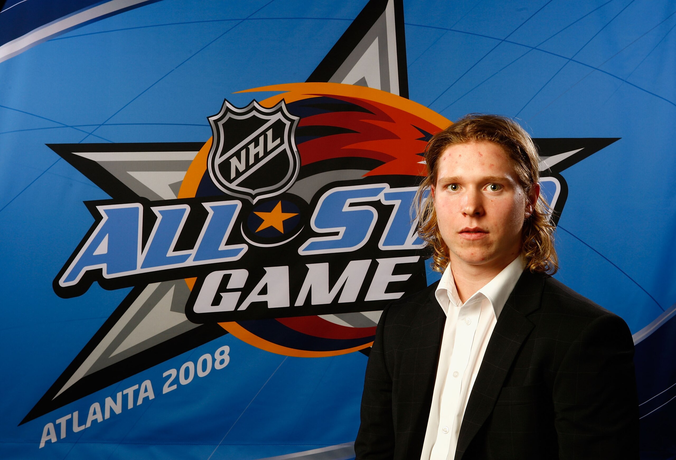 ATLANTA - JANUARY 25:  Eastern Conference Youngstar Nicklas Backstrom of the Washington Capitals poses for a portrait as part of the 2008 NHL All-Star weekend at Phillips Arena on January 25, 2008 in Atlanta, Georgia.  (Photo by Jamie Squire/Getty Images 