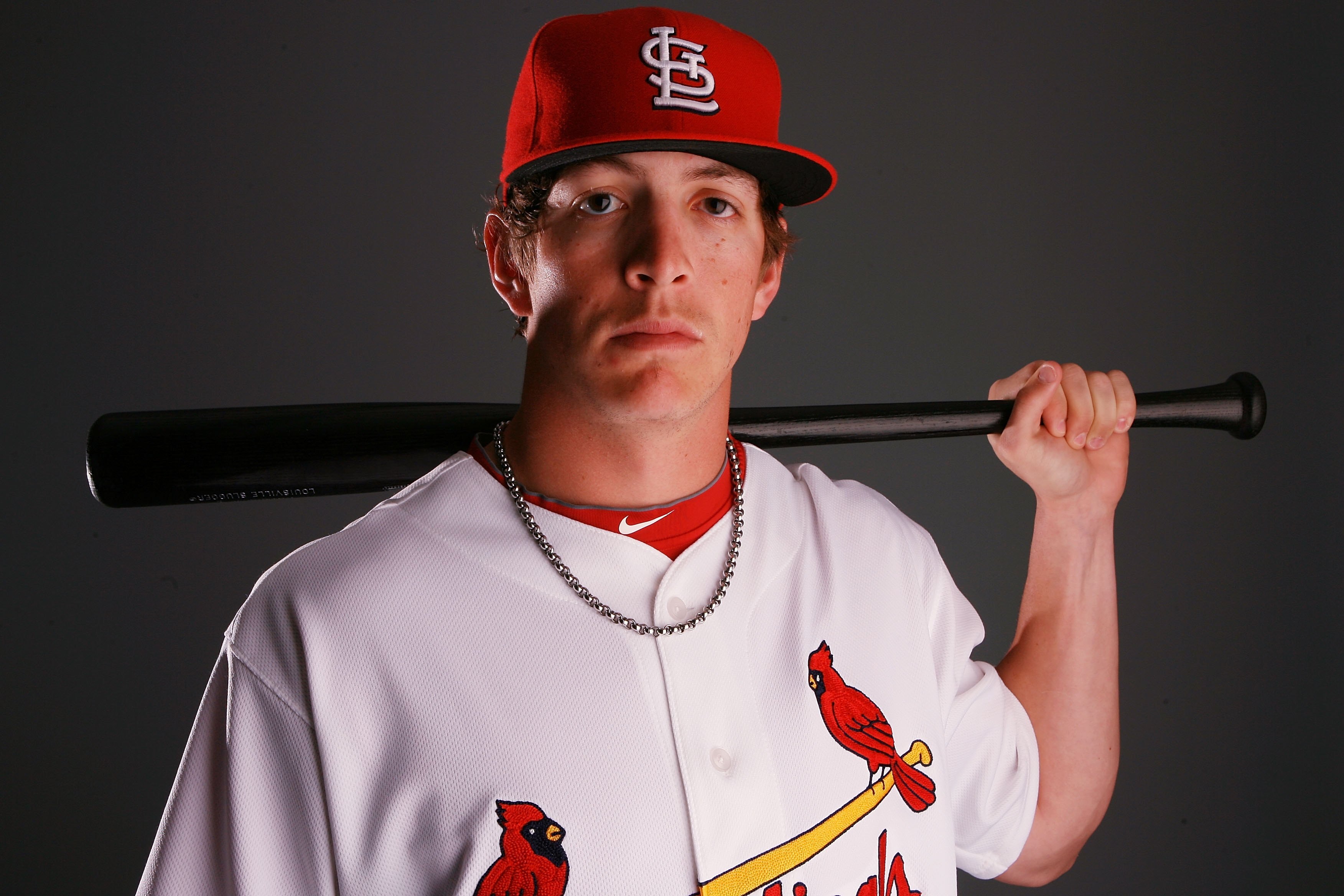 JUPITER, FL - MARCH 01:  Outfielder Colby Rasmus #28 of the St. Louis Cardinals during photo day at Roger Dean Stadium on March 1, 2010 in Jupiter, Florida.  (Photo by Doug Benc/Getty Images)