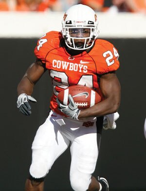 Kendall Hunter had 257 rushing yards and four touchdowns in a little over one half of play