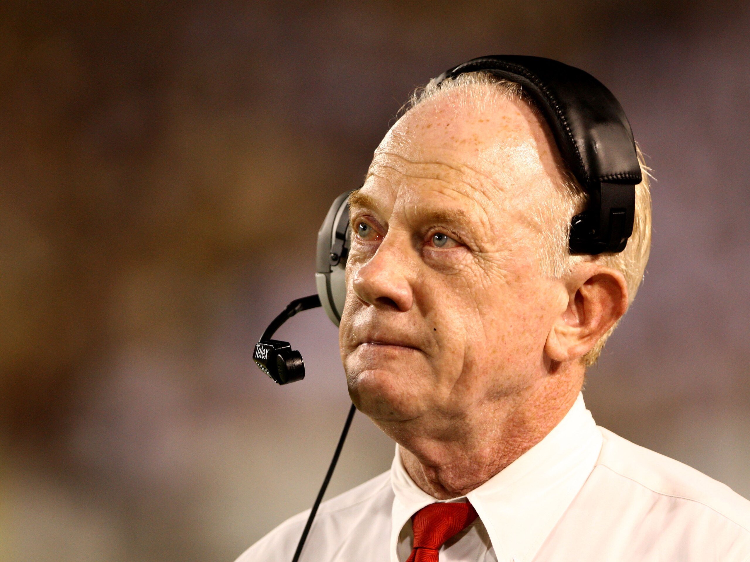 ATLANTA - AUGUST 28: Head coach Jack Crowe of the Jacksonville State Gamecocks watches the scoreboard during the game against the Georgia Tech Yellow Jackets at Bobby Dodd Stadium at Historic Grant Field on August 28, 2008 in Atlanta, Georgia. The Yello ATLANTA - AUGUST 28: Head coach Jack Crowe of the Jacksonville State Gamecocks watches the scoreboard during the game against the Georgia Tech Yellow Jackets at Bobby Dodd Stadium at Historic Grant Field on August 28, 2008 in Atlanta, Georgia. The Yello