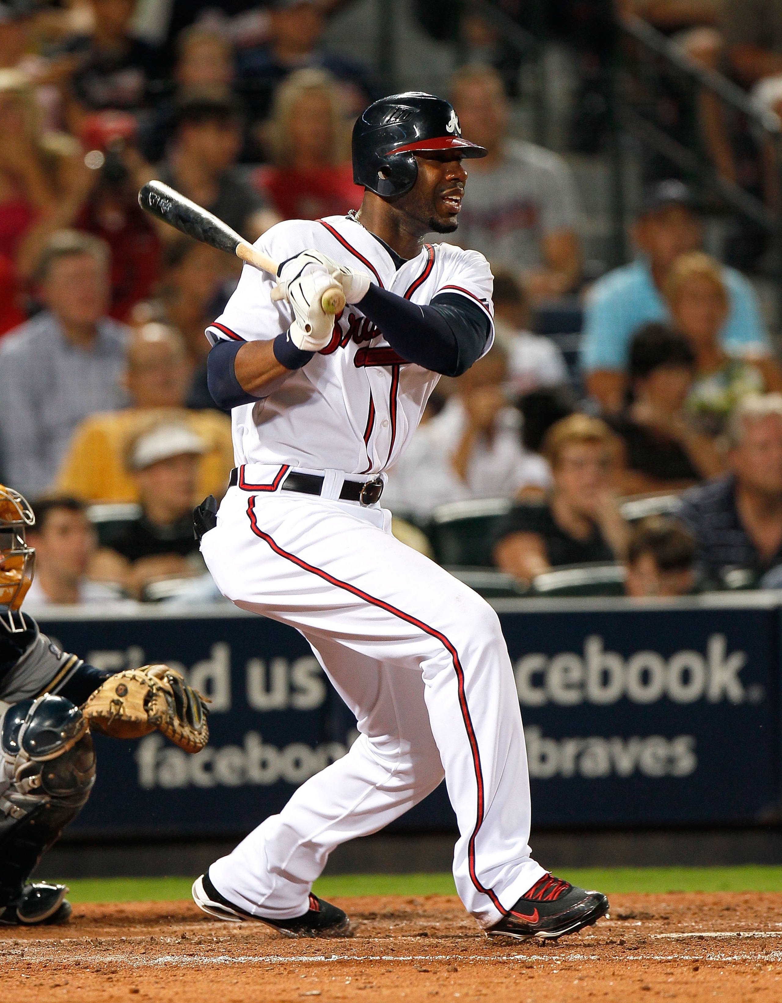 ATLANTA - JULY 15:  Jason Heyward #22 of the Atlanta Braves against the Milwaukee Brewers at Turner Field on July 15, 2010 in Atlanta, Georgia.  (Photo by Kevin C. Cox/Getty Images)