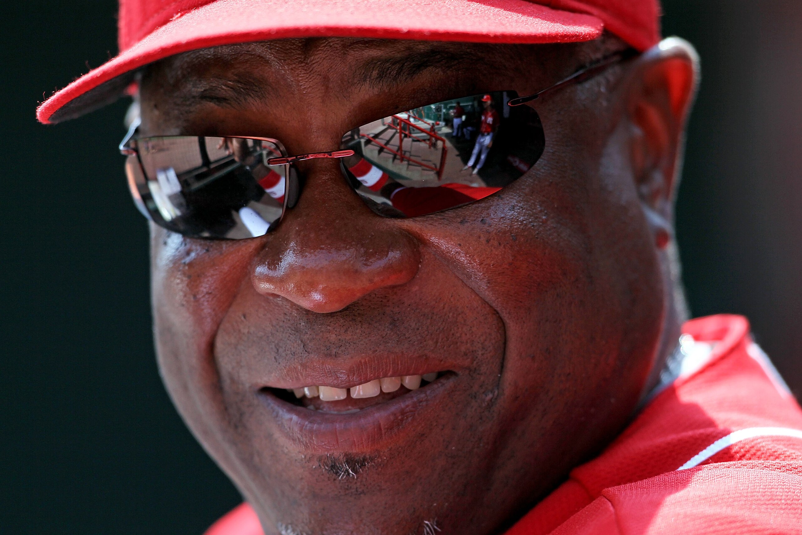 CINCINNATI - AUGUST 29: Dusty Baker the manager of the Cincinnati Reds watches the game against the Chicago Cubs at Great American Ball Park on August 29, 2010 in Cincinnati, Ohio. (Photo by Andy Lyons/Getty Images) CINCINNATI - AUGUST 29: Dusty Baker the manager of the Cincinnati Reds watches the game against the Chicago Cubs at Great American Ball Park on August 29, 2010 in Cincinnati, Ohio. (Photo by Andy Lyons/Getty Images)