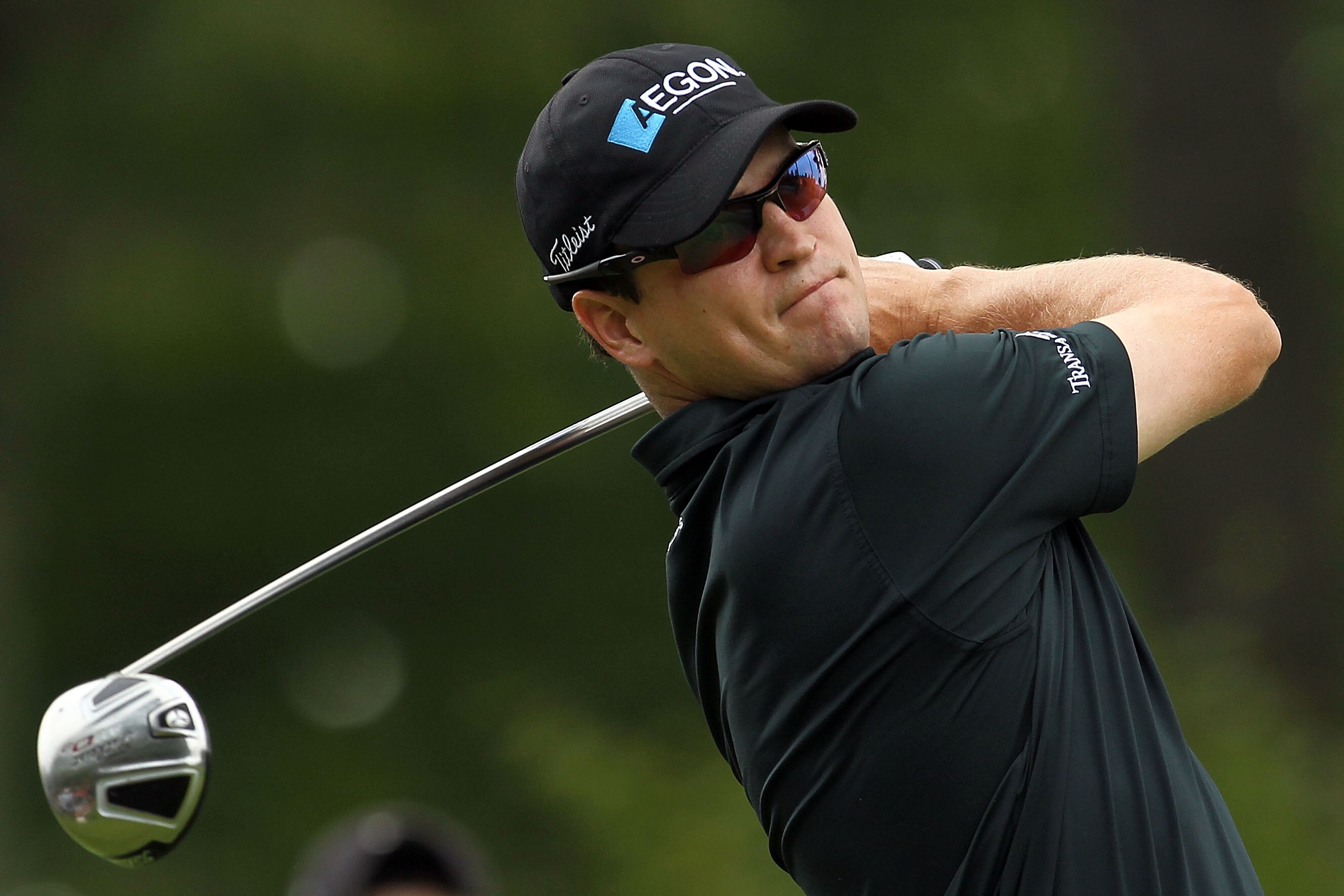 NORTON, MA - SEPTEMBER 03:  Zach Johnson tees off on the 12th hole during the first round of the Deutsche Bank Championship at TPC Boston on September 3, 2010 in Norton, Massachusetts.  (Photo by Mike Ehrmann/Getty Images)