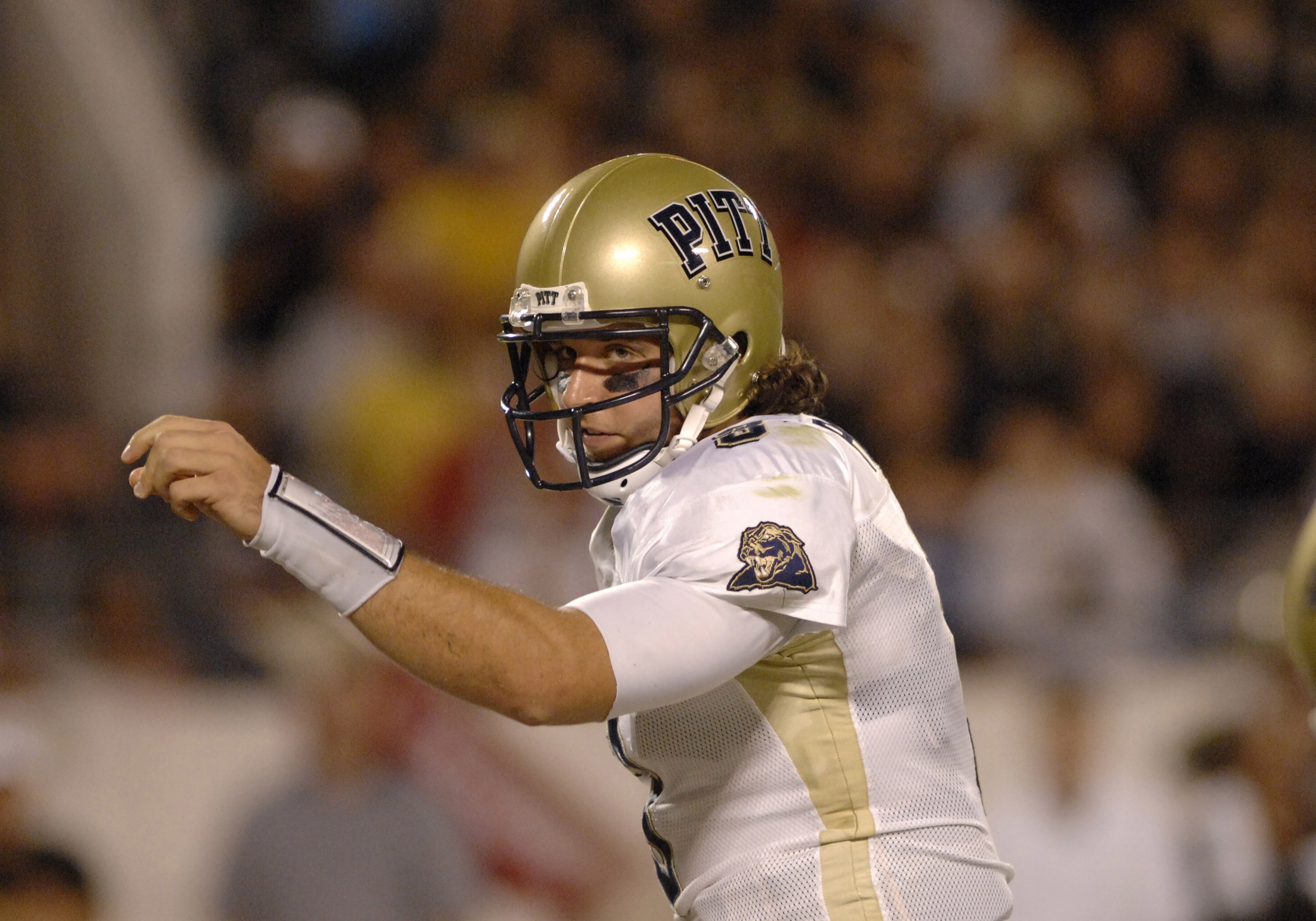 Pitt quarterback Tyler Palko during a game between Pittsburgh and Central Florida at the Citrus Bowl in Orlando, Florida on October 13, 2006. (Photo by A. Messerschmidt/Getty Images)