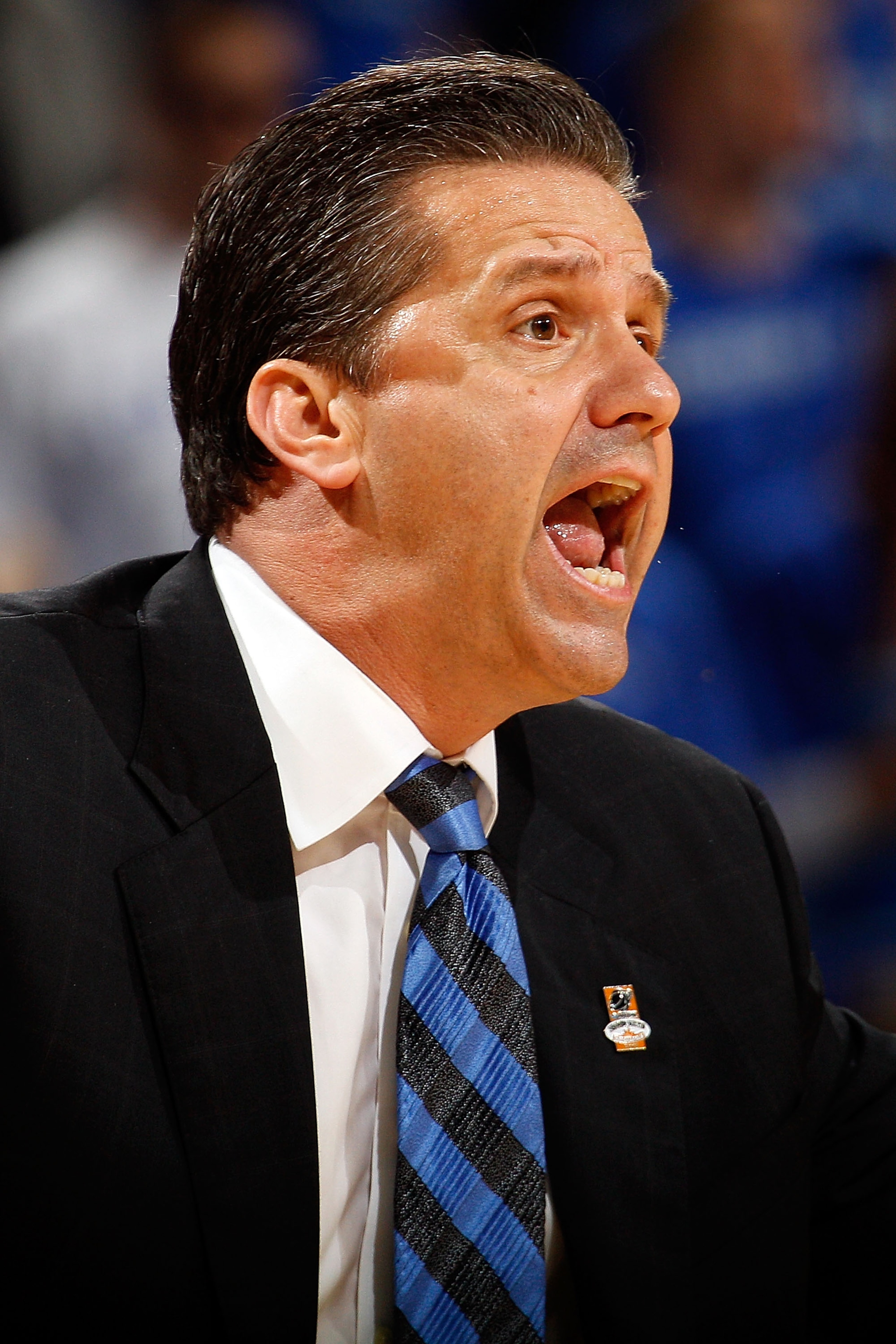NEW ORLEANS - MARCH 20: Head coach John Calipari of the Wake Forest Demon Deacons during the game against the Kentucky Wildcats during the second round of the 2010 NCAA men's basketball tournament at the New Orleans Arena on March 20, 2010 in New Orleans NEW ORLEANS - MARCH 20: Head coach John Calipari of the Wake Forest Demon Deacons during the game against the Kentucky Wildcats during the second round of the 2010 NCAA men's basketball tournament at the New Orleans Arena on March 20, 2010 in New Orleans