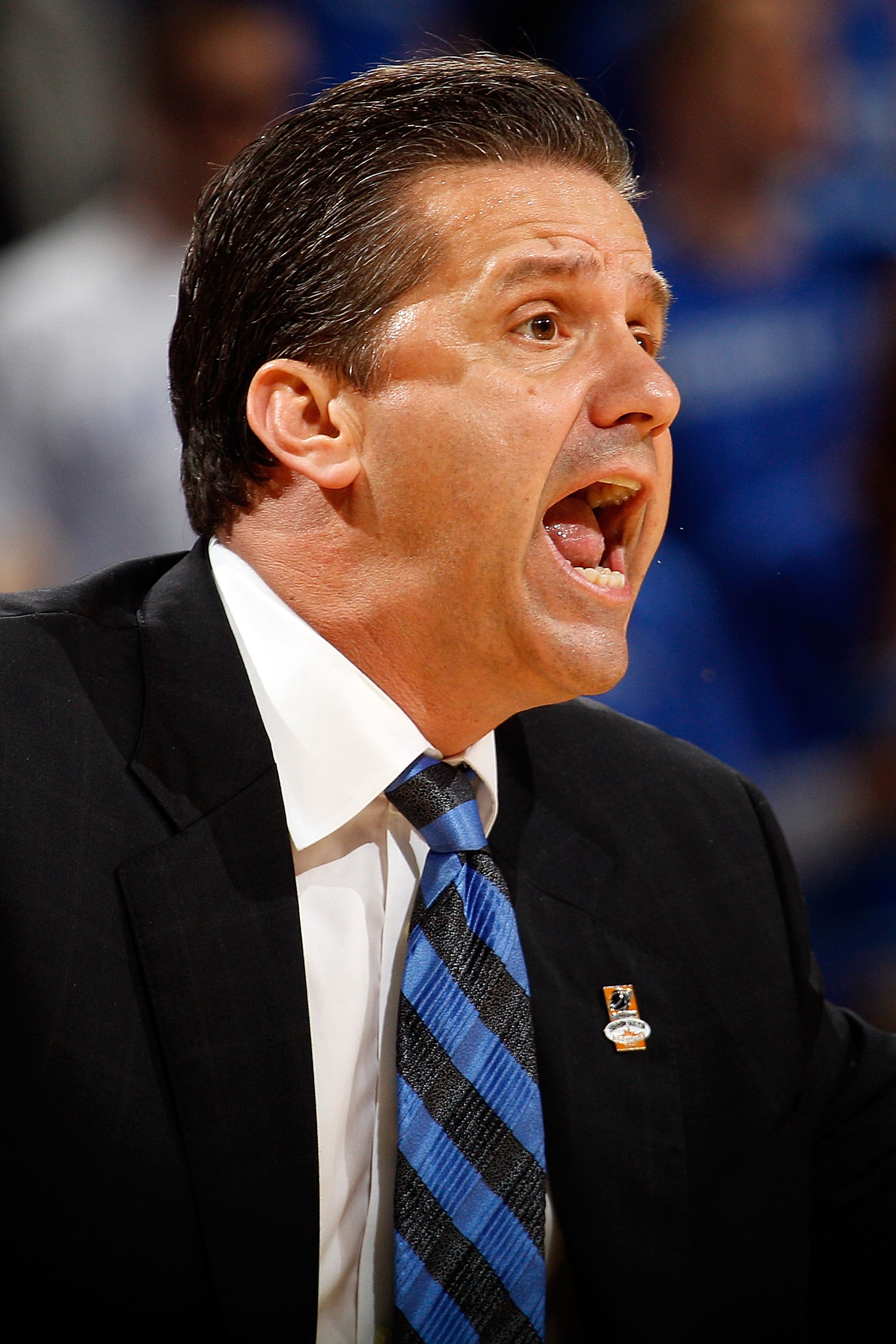 NEW ORLEANS - MARCH 20:  Head coach John Calipari of the Wake Forest Demon Deacons during the game against the Kentucky Wildcats during the second round of the 2010 NCAA men's basketball tournament at the New Orleans Arena on March 20, 2010 in New Orleans