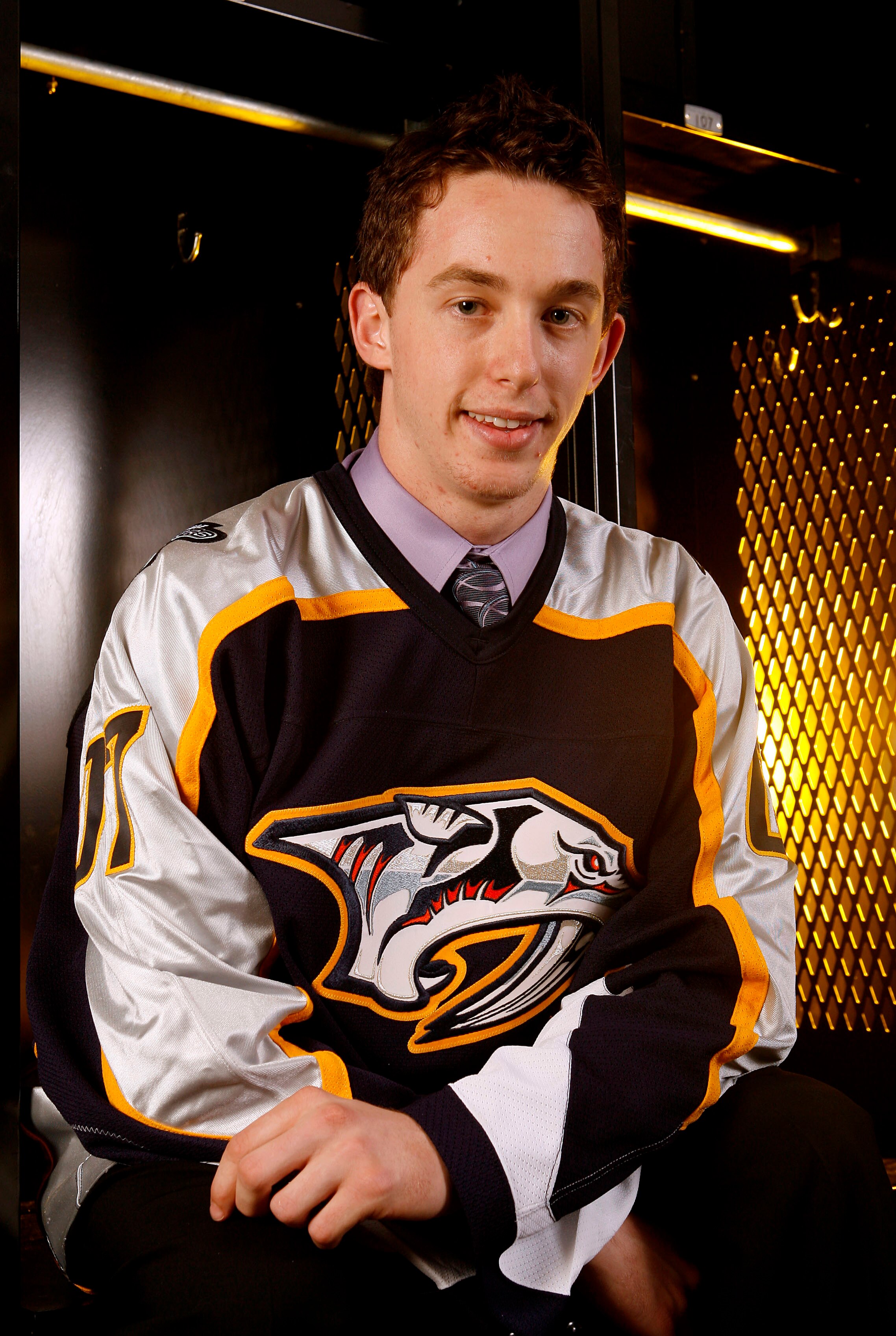 COLUMBUS, OH - JUNE 22:  23rd overall pick Jonathan Blum of the Nashville Predators poses for a portrait during the first round of the 2007 NHL Entry Draft at Nationwide Arena on June 22, 2007 in Columbus, Ohio.  (Photo by Gregory Shamus/Getty Images)