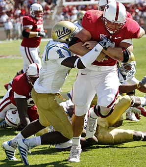 UCLA can thank former Cardinal RB Toby Gerhart for going to the NFL, as they won't have to tackle him again in Saturday's Pac-10 opener at the Rose Bowl UCLA can thank former Cardinal RB Toby Gerhart for going to the NFL, as they won't have to tackle him again in Saturday's Pac-10 opener at the Rose Bowl