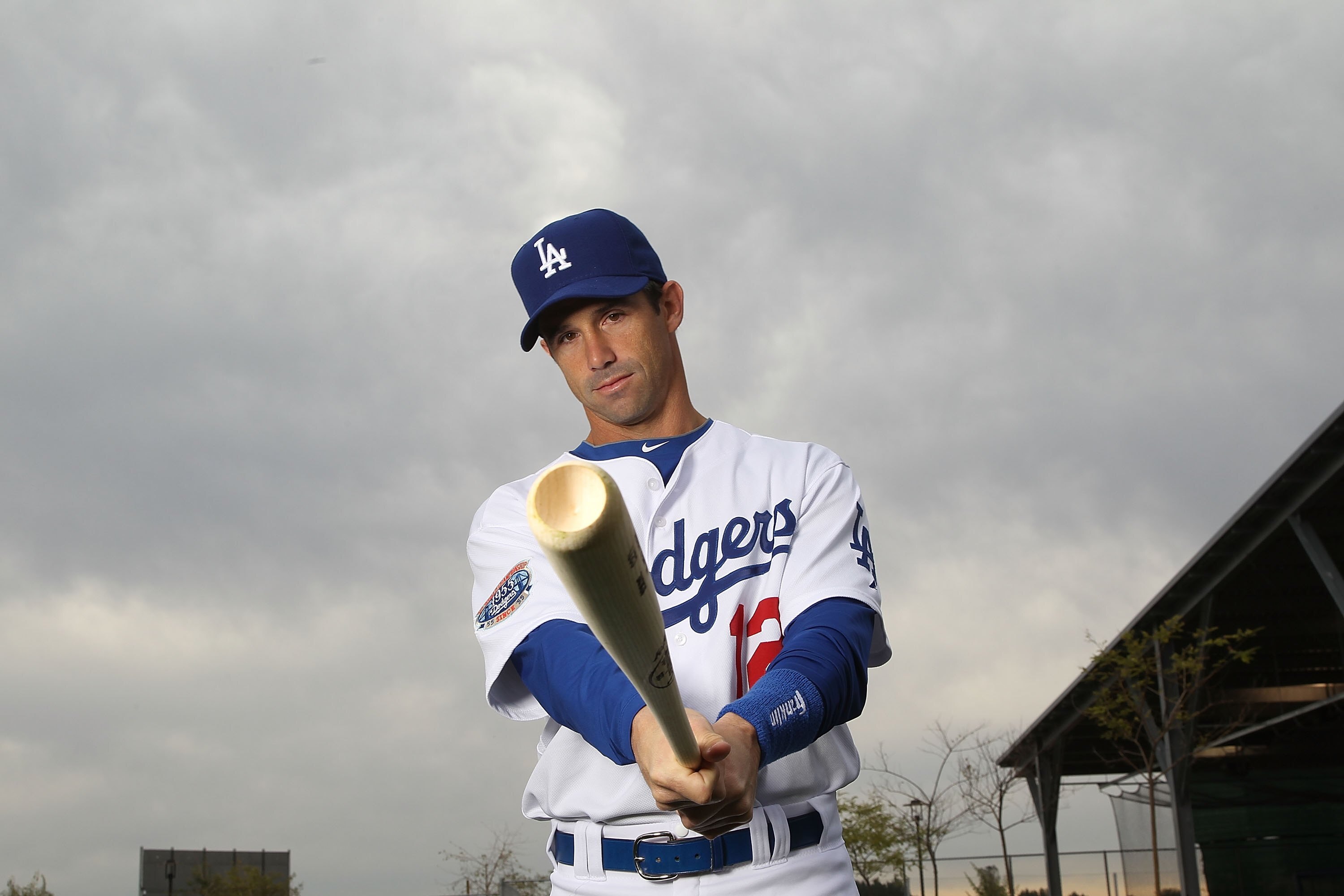 GLENDALE, AZ - FEBRUARY 27:  Brad Ausmus of the Los Angeles Dodgers poses during media photo day on February 27, 2010 at the Ballpark at Camelback Ranch, in Glendale, Arizona.  (Photo by Jed Jacobsohn/Getty Images)