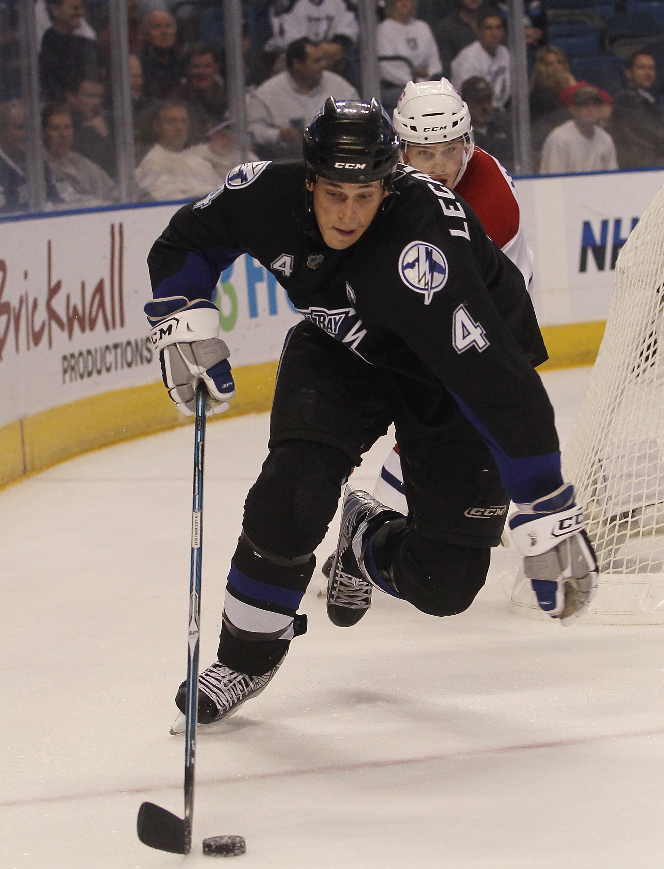 TAMPA, FL - JANUARY 27:  Vincent Lecavalier #4 of the Tampa Bay Lightning skates against the Montreal Canadiens at the St. Pete Times Forum on January 27, 2010 in Tampa, Florida.  (Photo by Bruce Bennett/Getty Images)