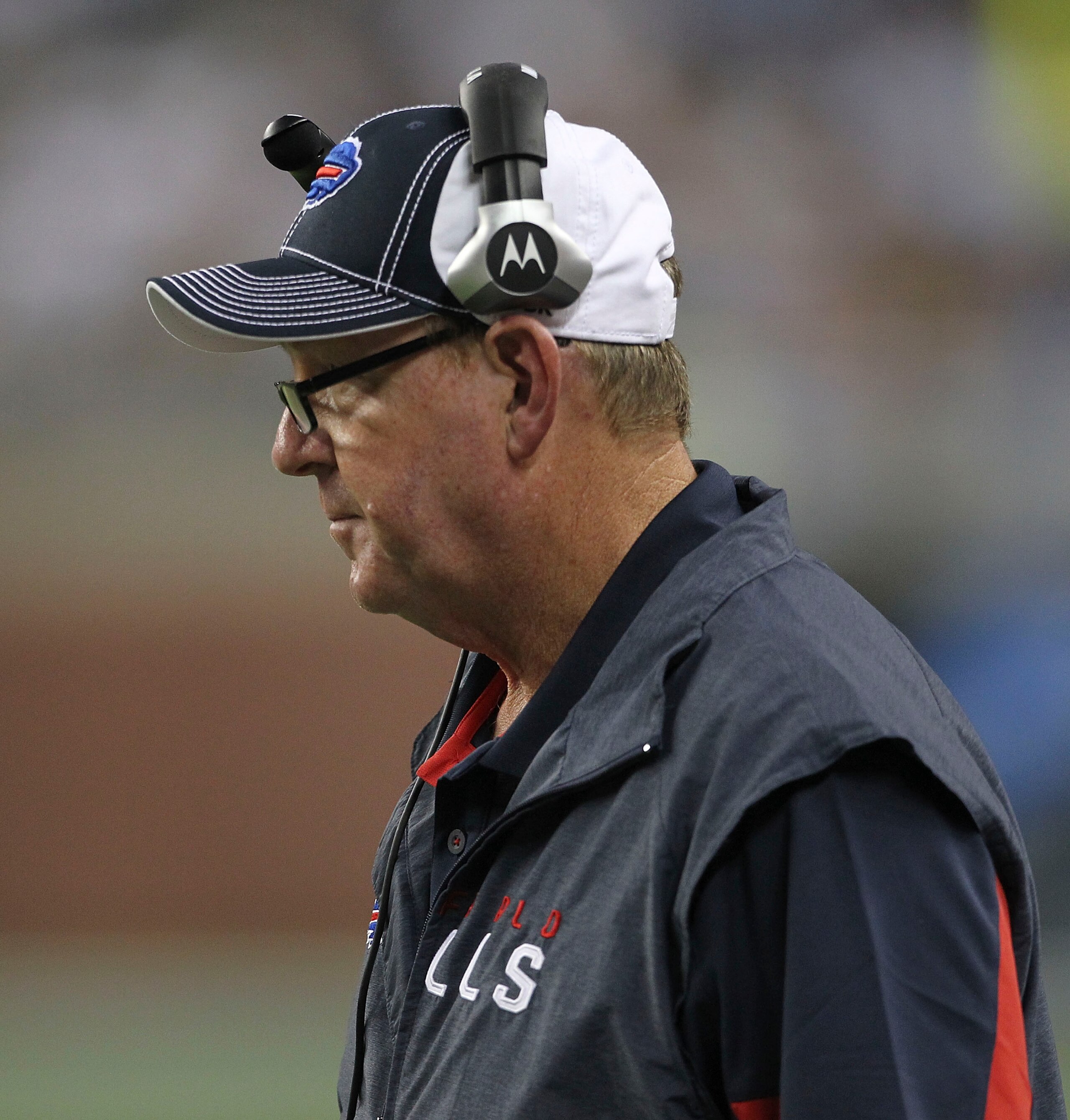 DETROIT - SEPTEMBER 02: Buffalo Bills head coach Chan Gailey watches the action during the fouth quarter of the preseason game at Ford Field on September 2, 2010 in Detroit, Michigan. The Lions defeated the Bills 28-23. (Photo by Leon Halip/Getty Images DETROIT - SEPTEMBER 02: Buffalo Bills head coach Chan Gailey watches the action during the fouth quarter of the preseason game at Ford Field on September 2, 2010 in Detroit, Michigan. The Lions defeated the Bills 28-23. (Photo by Leon Halip/Getty Images
