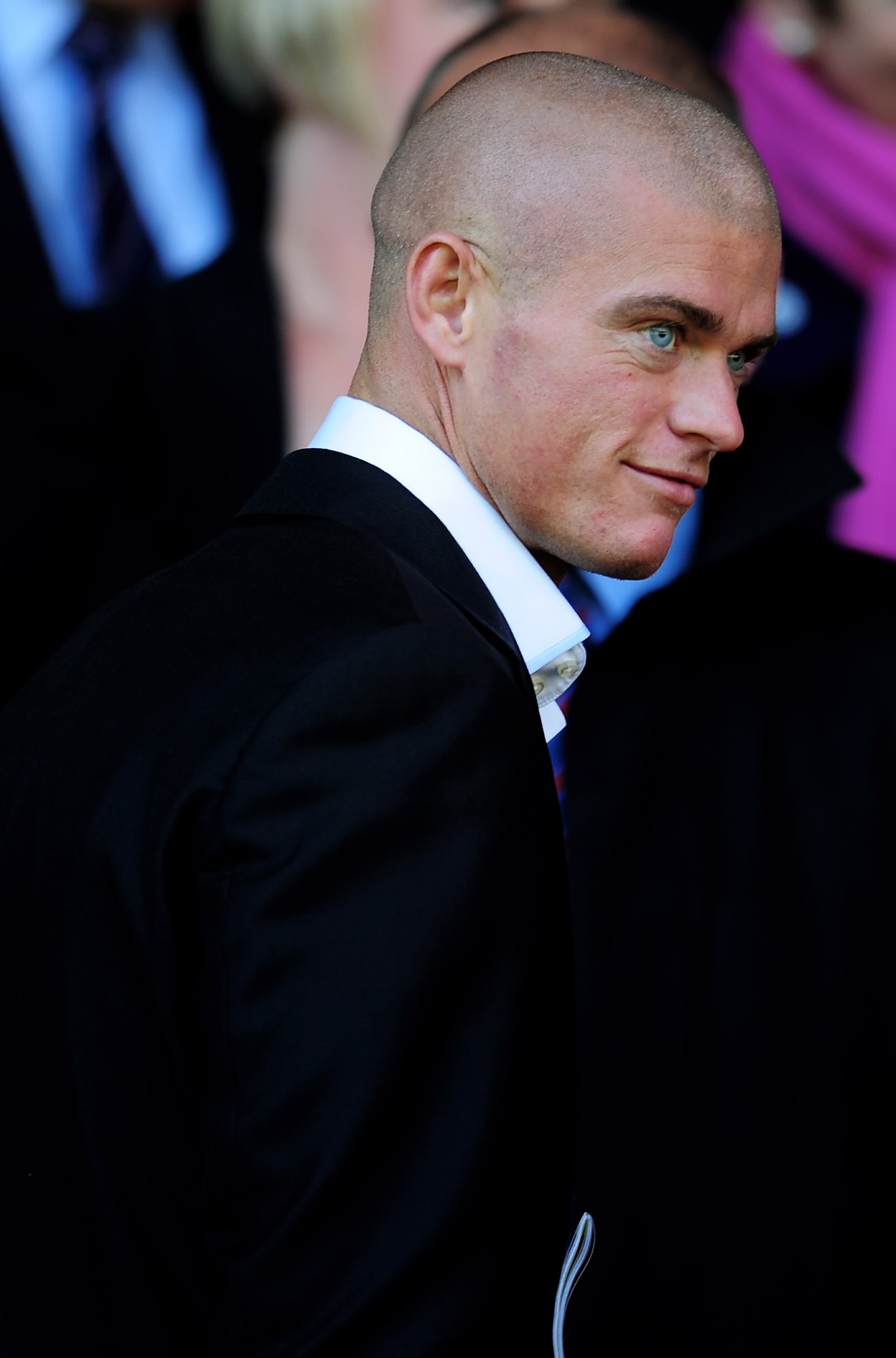LIVERPOOL, ENGLAND - AUGUST 29:  Paul Konchesky is seen in the stands prior to the Barclays Premier League match between Liverpool and West Bromwich Albion at Anfield on August 29, 2010 in Liverpool, England. (Photo by Shaun Botterill/Getty Images)