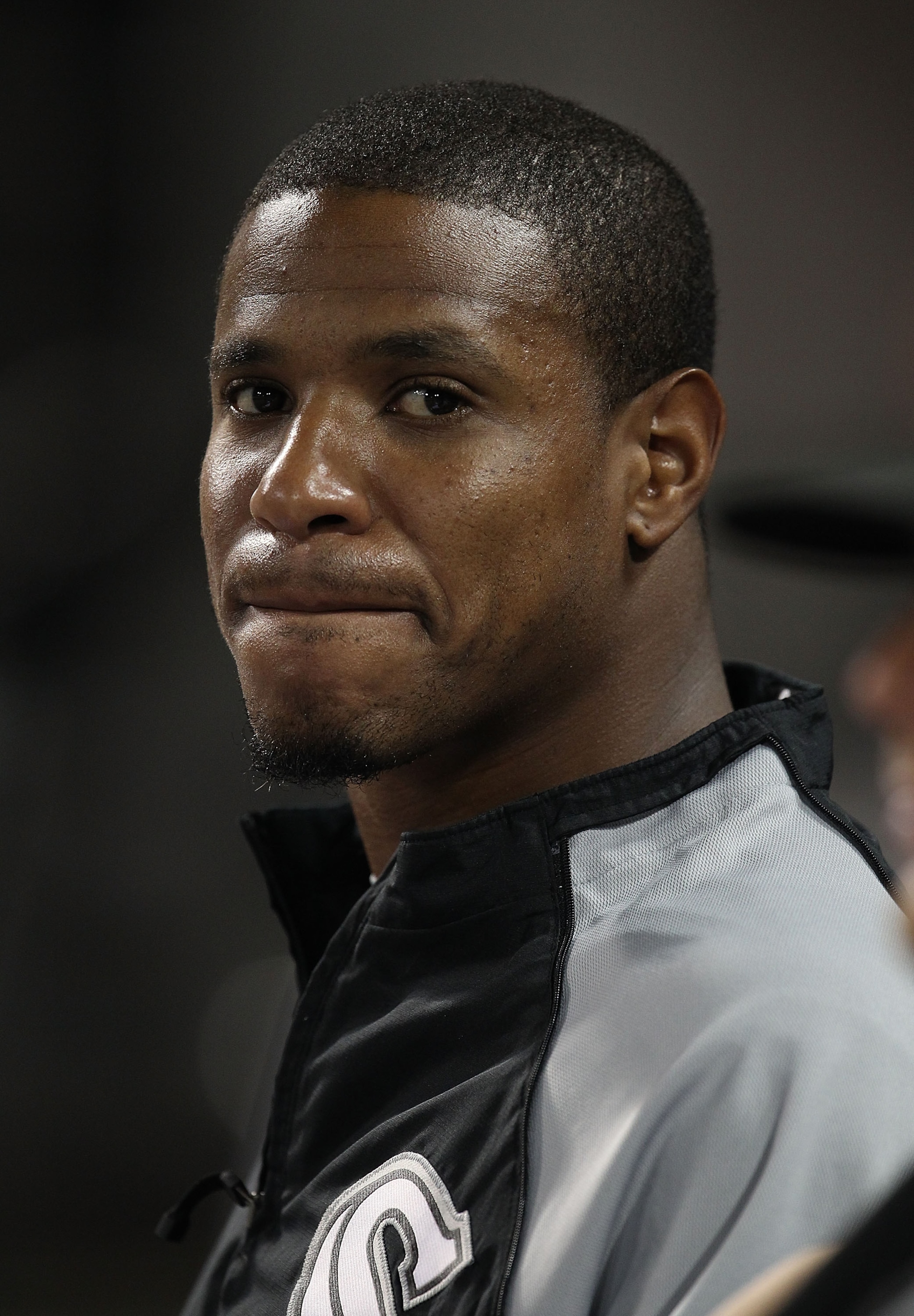 CHICAGO - AUGUST 10: Edwin Jackson #33 of the Chicago White Sox watches as his teammates take on the Minnesota Twins at U.S. Cellular Field on August 10, 2010 in Chicago, Illinois. The Twins defeated the White Sox 12-6. (Photo by Jonathan Daniel/Getty Ima