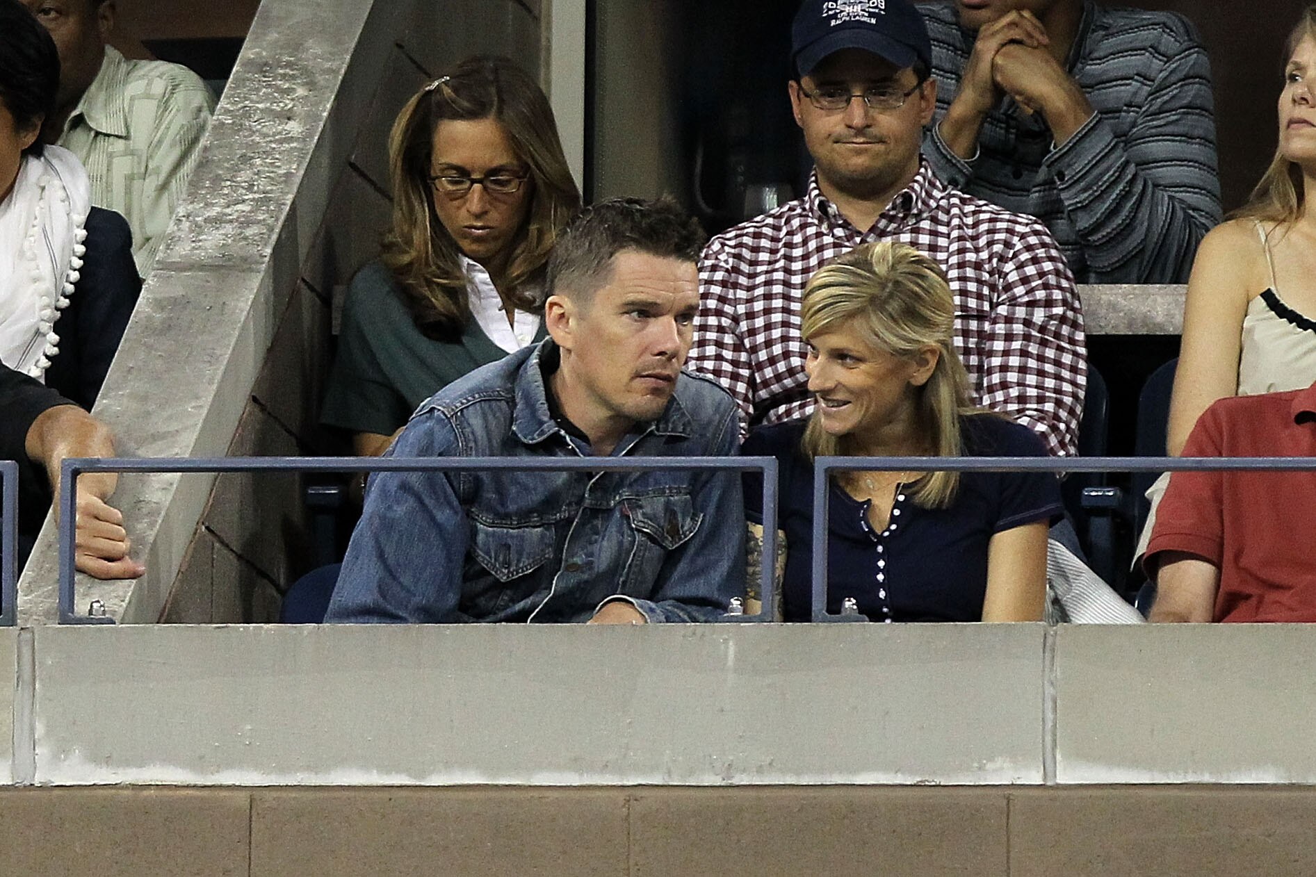 NEW YORK - SEPTEMBER 05:  Ethan Hawke attends day seven of the 2010 U.S. Open at the USTA Billie Jean King National Tennis Center on September 5, 2010 in the Flushing neighborhood of the Queens borough of New York City.  (Photo by Nick Laham/Getty Images)