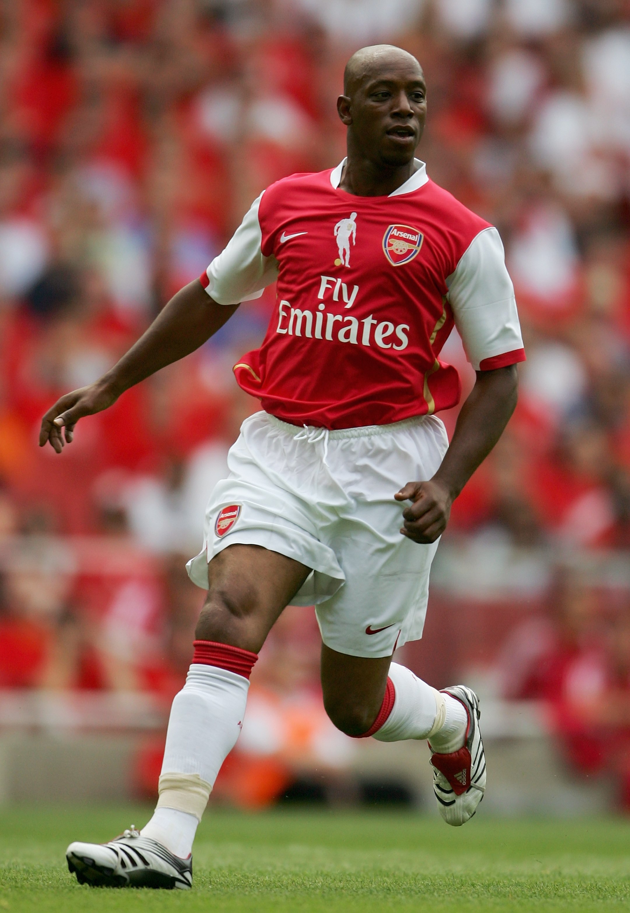 LONDON - JULY 22:  Ian Wright of Arsenal in action during the Dennis Bergkamp testimonial match between Arsenal and Ajax at the Emirates Stadium on July 22, 2006 in London, England.  (Photo by Jamie McDonald/Getty Images)