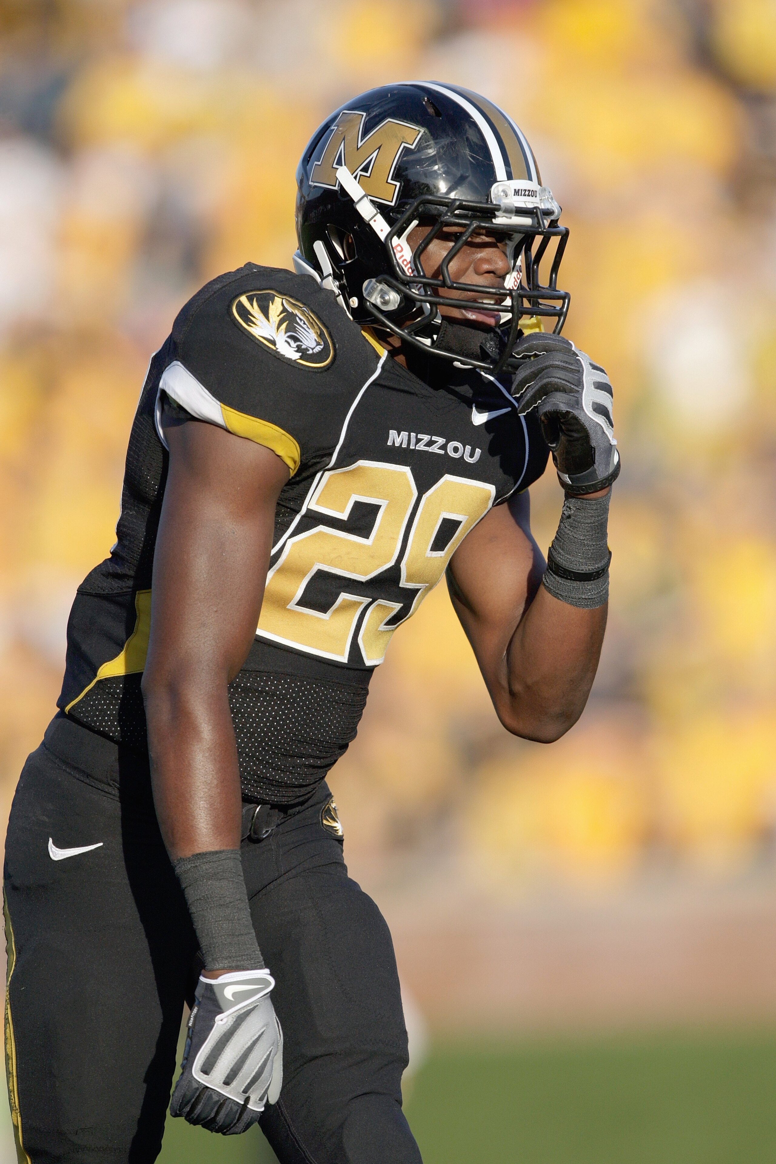 COLUMBIA, MO - NOVEMBER 7: Jerrell Jackson #29 of the Missouri Tigers gets ready during the game against the Baylor Bears at Faurot Field/Memorial Stadium on November 7, 2009 in Columbia, Missouri. (Photo by Jamie Squire/Getty Images) COLUMBIA, MO - NOVEMBER 7: Jerrell Jackson #29 of the Missouri Tigers gets ready during the game against the Baylor Bears at Faurot Field/Memorial Stadium on November 7, 2009 in Columbia, Missouri. (Photo by Jamie Squire/Getty Images)