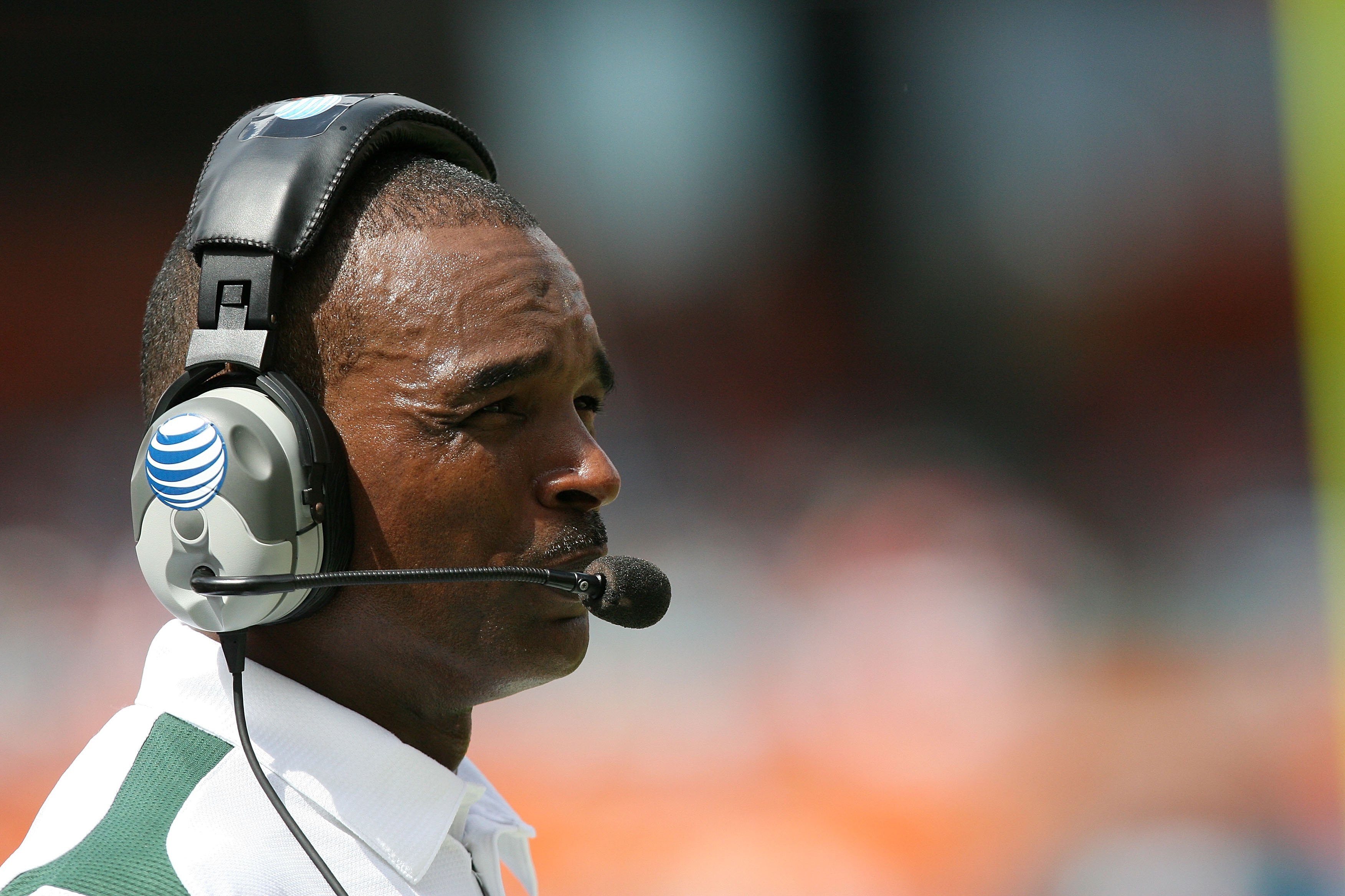 MIAMI - OCTOBER 25:  Head coach Randy Shannon of the Miami Hurricanes watches his team from the sidelines while taking on the Wake Forest Demon Decons at Dolphin Stadium on October 25, 2008 in Miami, Florida. Miami defeated Wake Forest 16-10.  (Photo by D