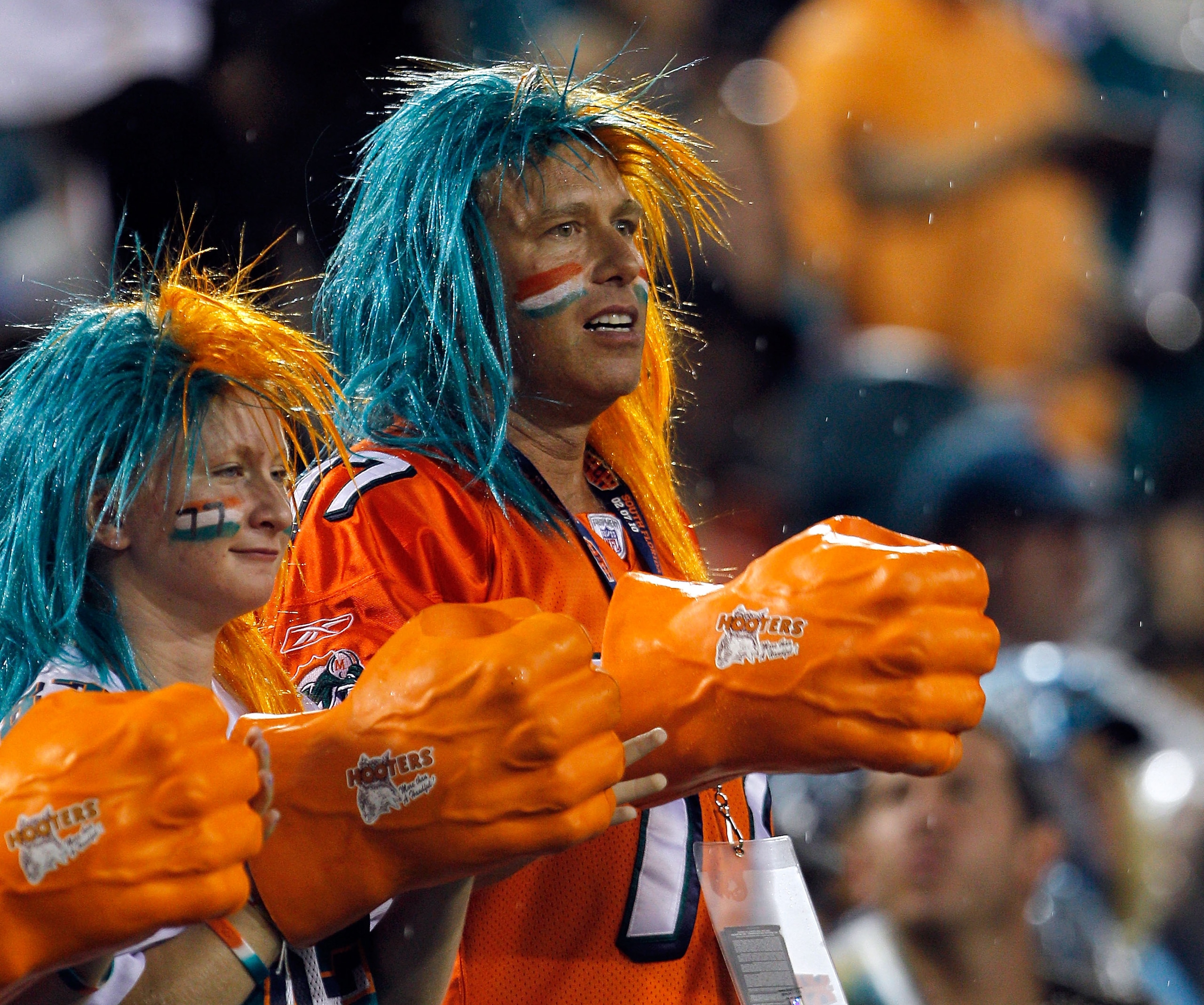 JACKSONVILLE, FL - AUGUST 21: Miami Dolphins fans cheer during the preseason game against the Jacksonville Jaguars at EverBank Field on August 21, 2010 in Jacksonville, Florida. (Photo by Sam Greenwood/Getty Images) JACKSONVILLE, FL - AUGUST 21: Miami Dolphins fans cheer during the preseason game against the Jacksonville Jaguars at EverBank Field on August 21, 2010 in Jacksonville, Florida. (Photo by Sam Greenwood/Getty Images)