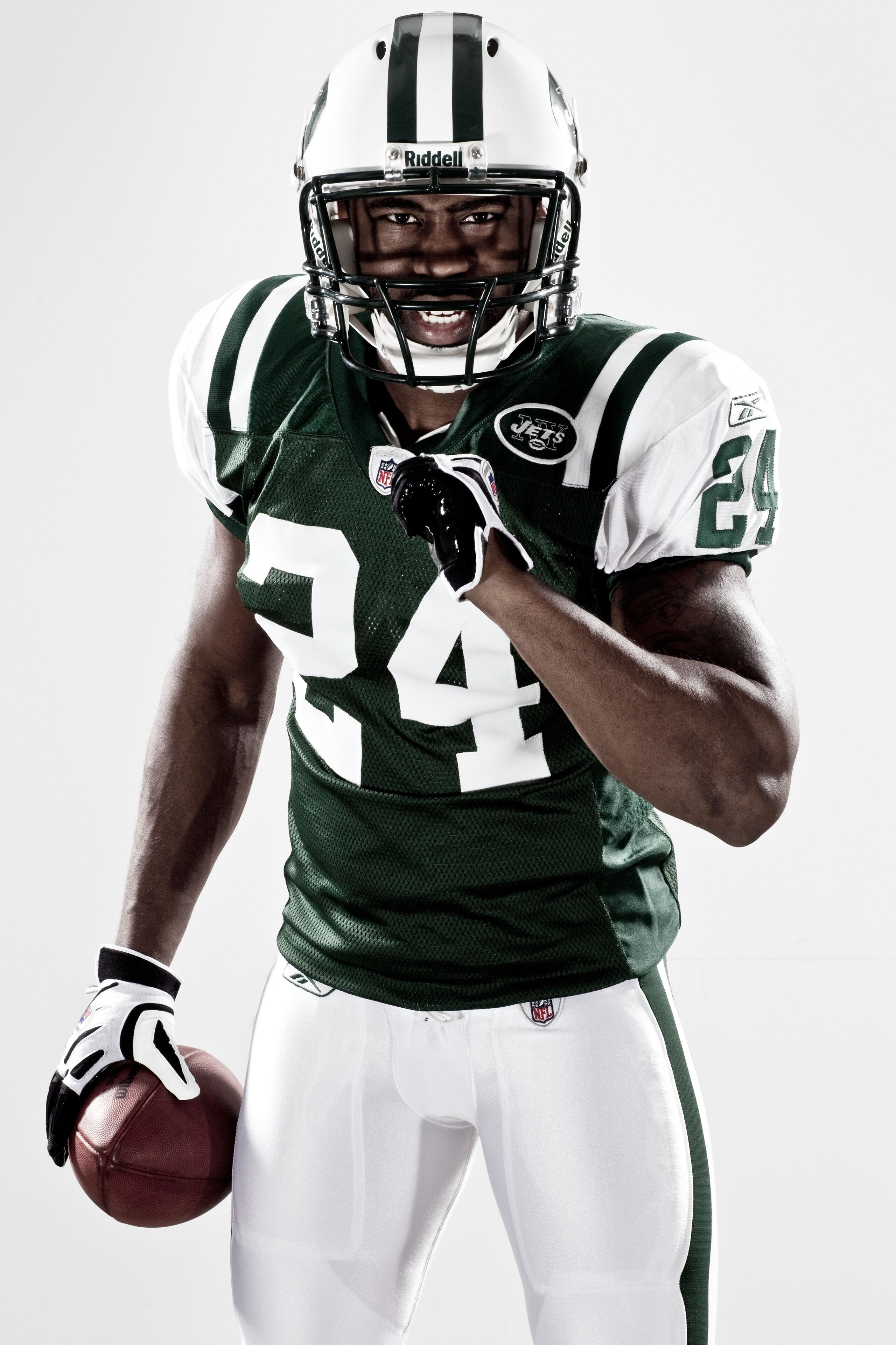 NEW YORK - MARCH 16:  New York Jets Darrelle Revis poses for a portrait on March 16, 2010 in New York, New York.  (Photo by Chris McGrath/Getty Images)