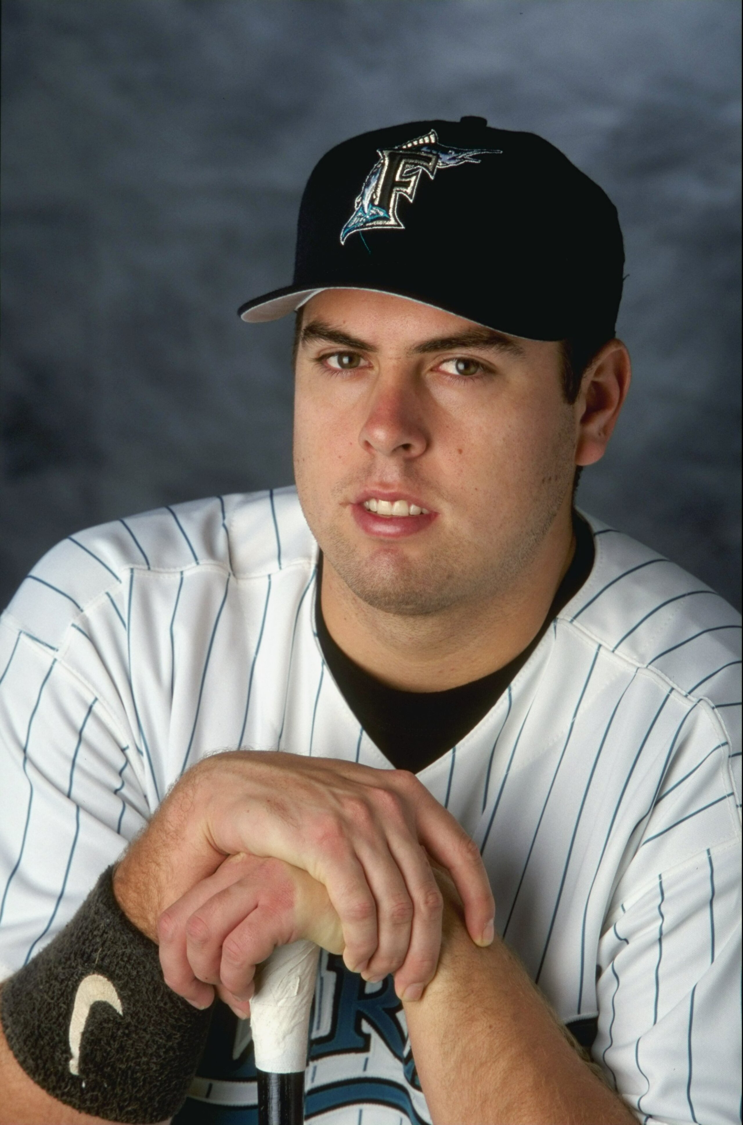 27 Feb 1999: Outfielder Jaime Jones #41 of the Florida Marlins poses for a studio portrait on Photo Day during Spring Training at the Space Coast Stadium in Melbourne, Florida. Mandatory Credit: Matthew Stockman /Allsport 27 Feb 1999: Outfielder Jaime Jones #41 of the Florida Marlins poses for a studio portrait on Photo Day during Spring Training at the Space Coast Stadium in Melbourne, Florida. Mandatory Credit: Matthew Stockman /Allsport