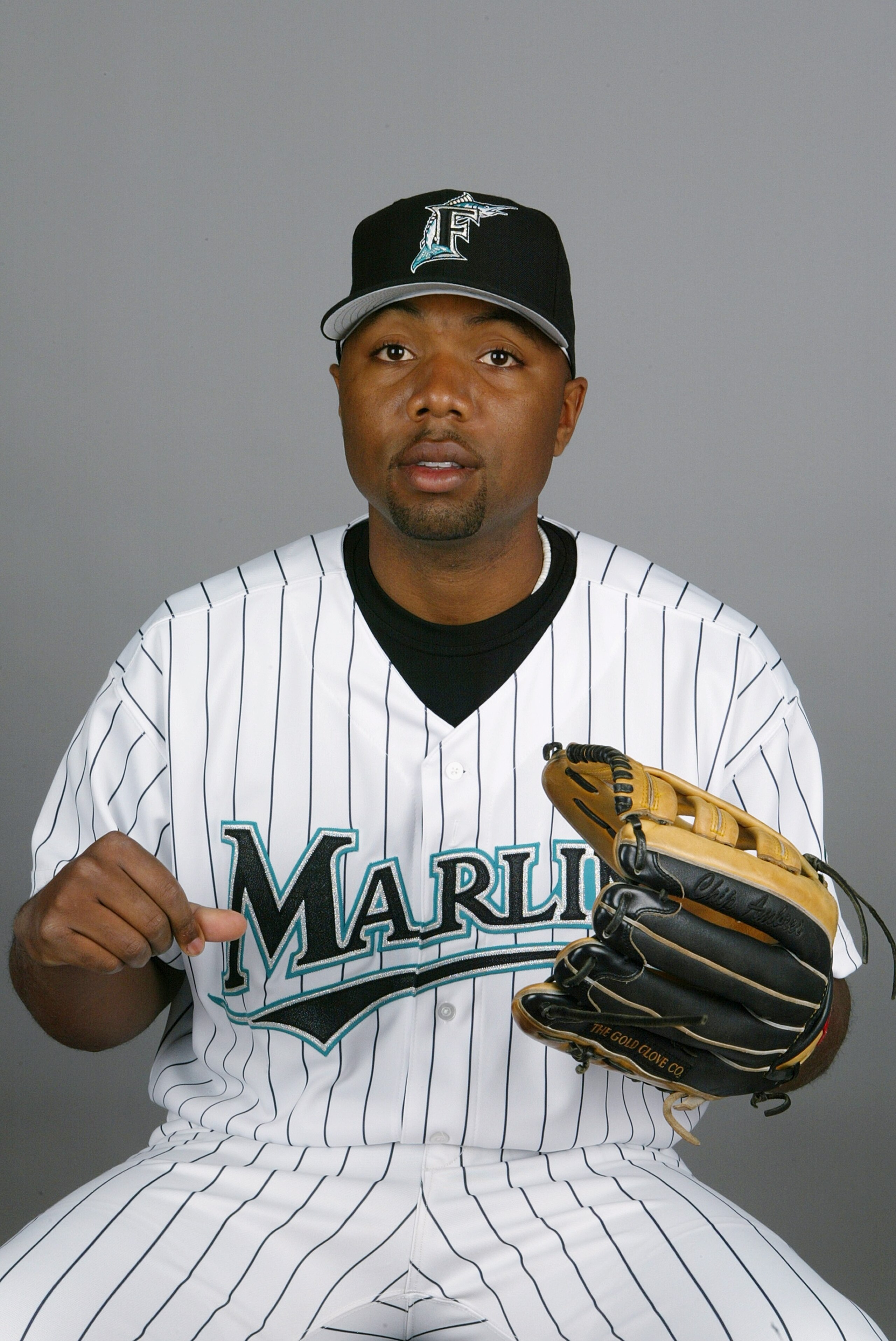 JUPITER, FL - FEBRUARY 28: Outfielder Chip Ambres #62 #64 of the Florida Marlins during photo day February 28, 2004 at Roger Dean Stadium in Jupiter, Florida. (Photo by Eliot J. Schechter/Getty Images) JUPITER, FL - FEBRUARY 28: Outfielder Chip Ambres #62 #64 of the Florida Marlins during photo day February 28, 2004 at Roger Dean Stadium in Jupiter, Florida. (Photo by Eliot J. Schechter/Getty Images)