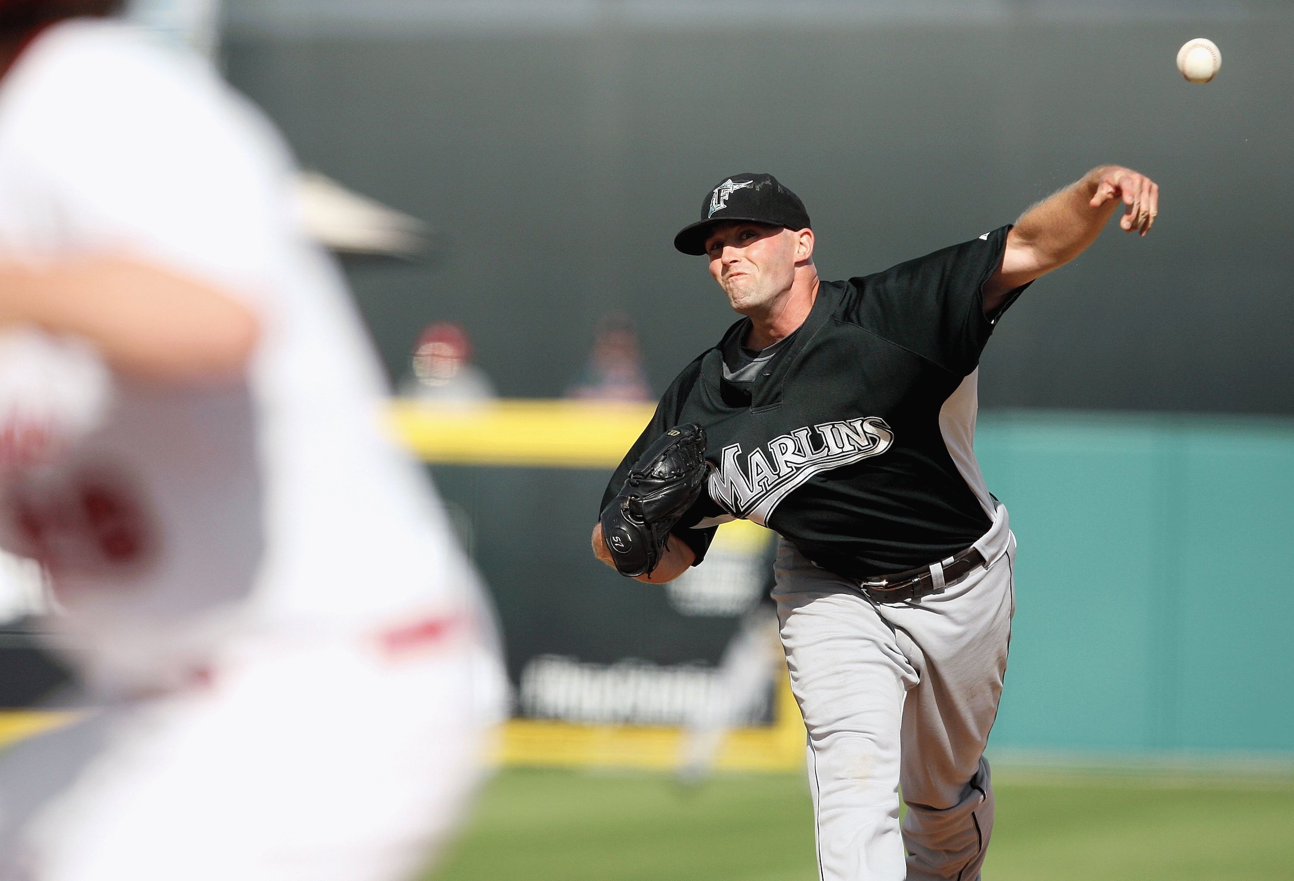 JUPITER, FL - FEBRUARY 25: Pitcher Taylor Tankersley #57 of the Florida Marlins pitches against the St. Louis Cardinals during a spring training game at Roger Dean Stadium on February 25, 2009 in Jupiter, Florida. The Marlins and the Mets played to a 5-5 JUPITER, FL - FEBRUARY 25: Pitcher Taylor Tankersley #57 of the Florida Marlins pitches against the St. Louis Cardinals during a spring training game at Roger Dean Stadium on February 25, 2009 in Jupiter, Florida. The Marlins and the Mets played to a 5-5