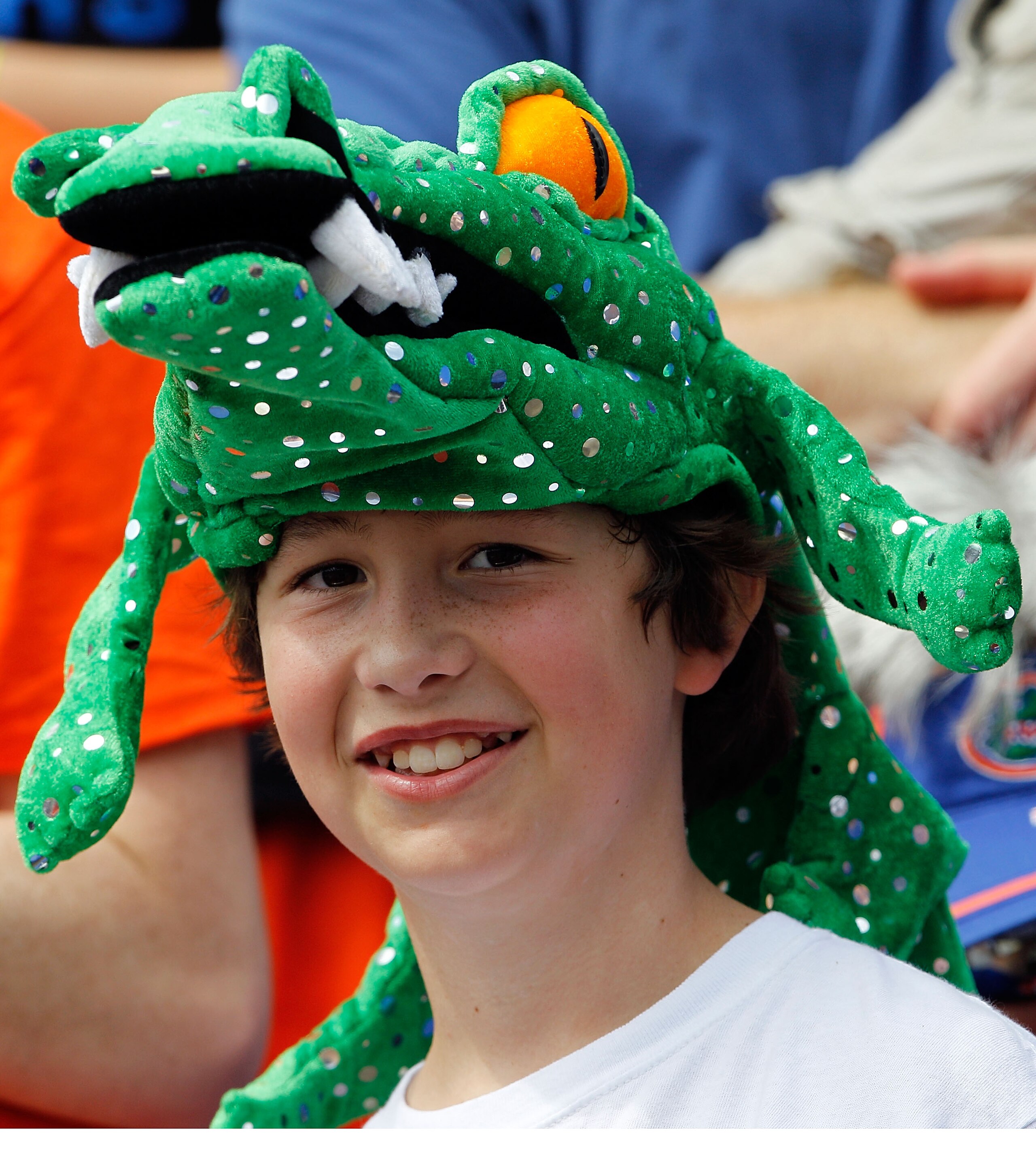 GAINESVILLE, FL - SEPTEMBER 04: A fan shows his support for the Florida Gators in a game against the Miami University RedHawks at Ben Hill Griffin Stadium on September 4, 2010 in Gainesville, Florida. (Photo by Sam Greenwood/Getty Images) GAINESVILLE, FL - SEPTEMBER 04: A fan shows his support for the Florida Gators in a game against the Miami University RedHawks at Ben Hill Griffin Stadium on September 4, 2010 in Gainesville, Florida. (Photo by Sam Greenwood/Getty Images)