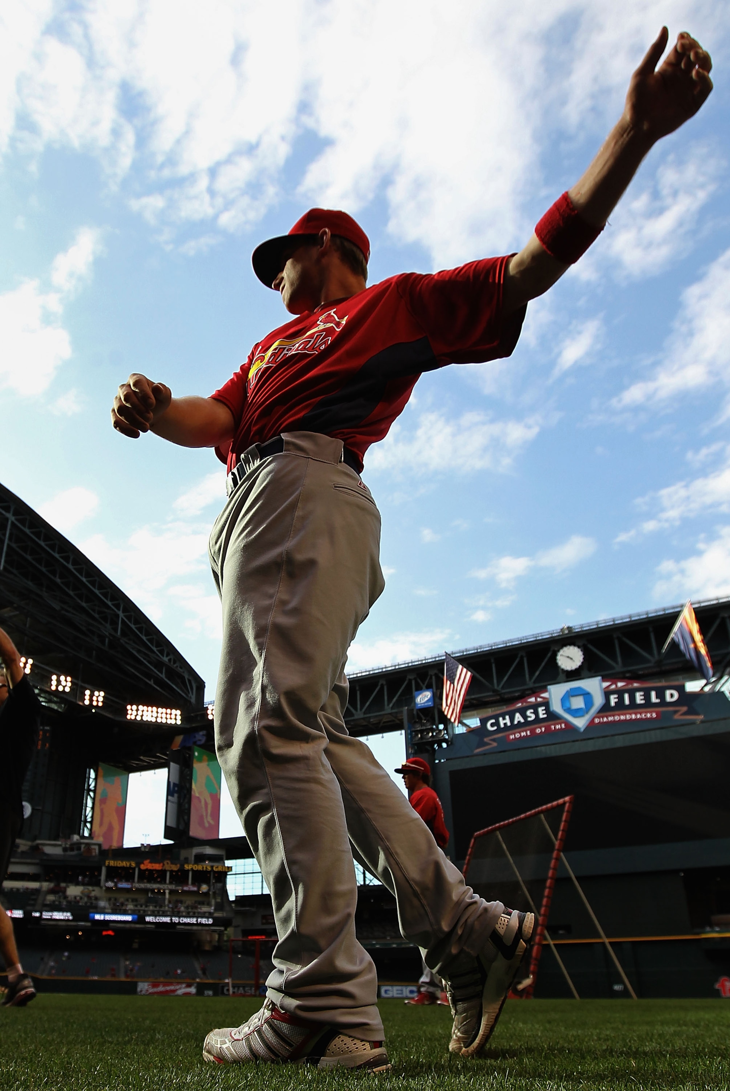 PHOENIX - APRIL 19: Bryan Anderson #16 of the St. Louis Cardinals warms up on the field before the major league baseball game against the Arizona Diamondbacks at Chase Field on April 19, 2010 in Phoenix, Arizona. (Photo by Christian Petersen/Getty Image PHOENIX - APRIL 19: Bryan Anderson #16 of the St. Louis Cardinals warms up on the field before the major league baseball game against the Arizona Diamondbacks at Chase Field on April 19, 2010 in Phoenix, Arizona. (Photo by Christian Petersen/Getty Image