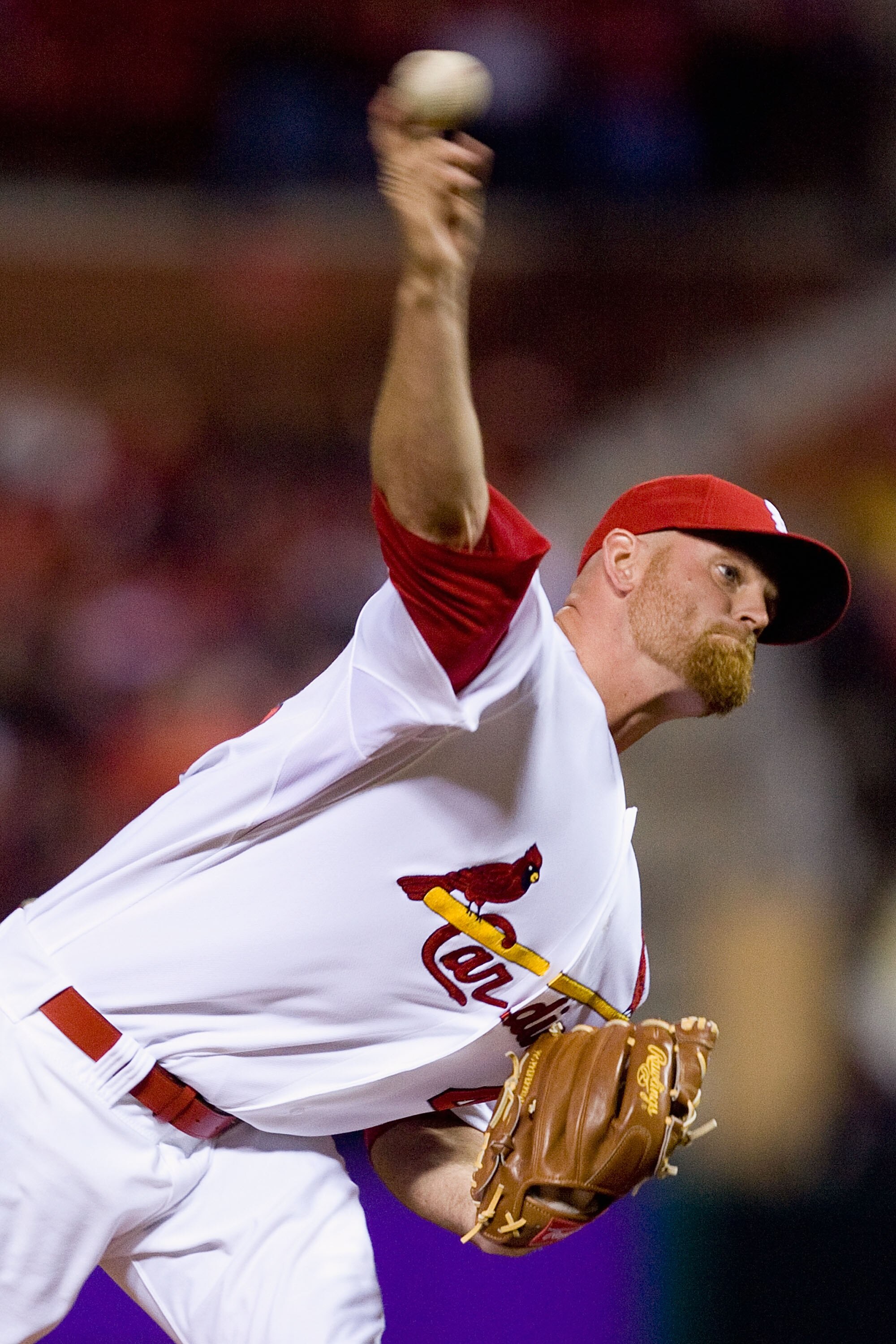 ST. LOUIS - MAY 17:  Relief pitcher Kyle McClellan #46 of the St. Louis Cardinals throws against the Washington Nationals at Busch Stadium on May 17, 2010 in St. Louis, Missouri.  (Photo by Dilip Vishwanat/Getty Images)