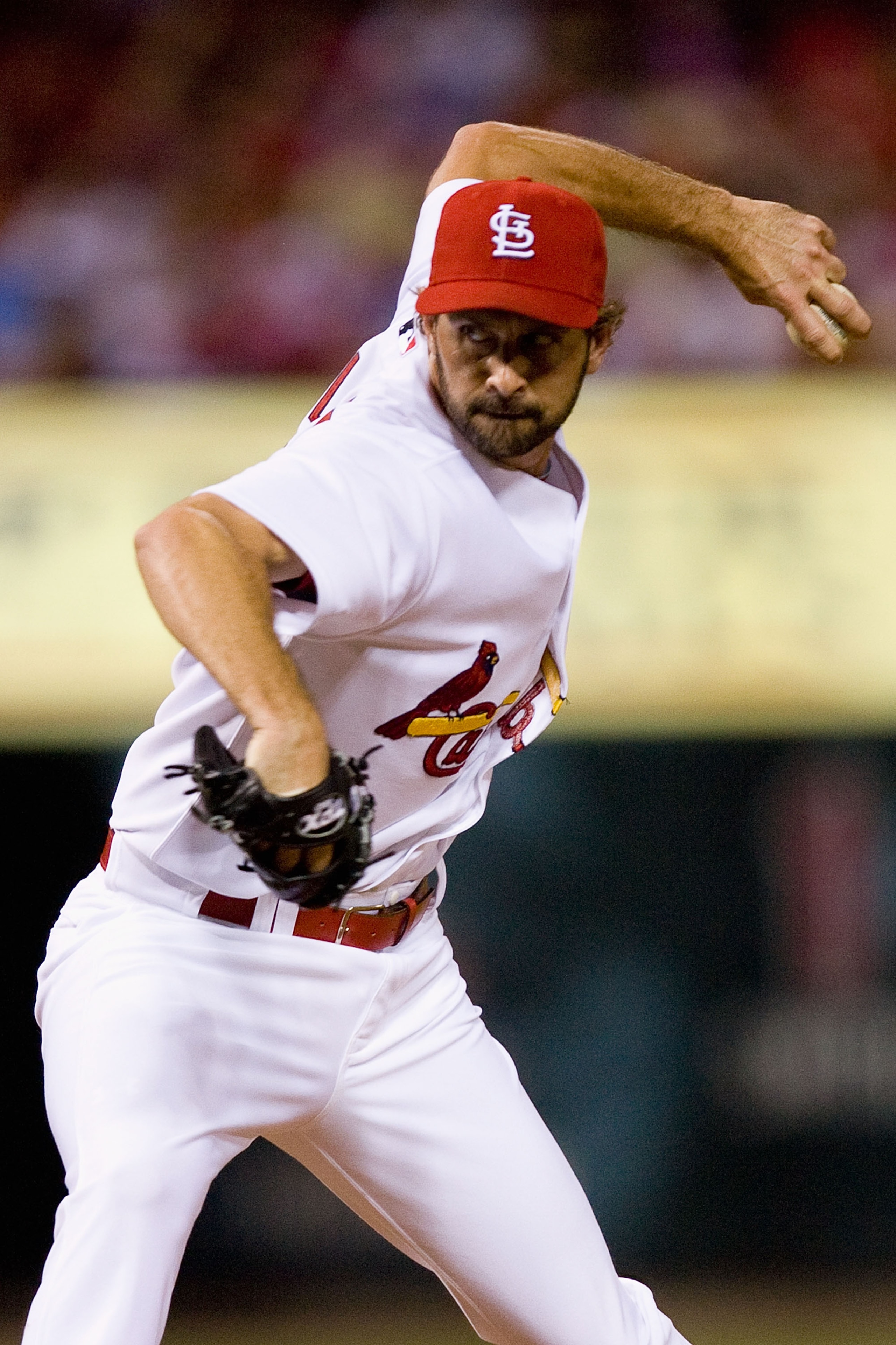 ST. LOUIS - JUNE 16: Relief pitcher Trever Miller #43 of the St. Louis Cardinals throws against the Seattle Mariners at Busch Stadium on June 16, 2010 in St. Louis, Missouri. (Photo by Dilip Vishwanat/Getty Images) ST. LOUIS - JUNE 16: Relief pitcher Trever Miller #43 of the St. Louis Cardinals throws against the Seattle Mariners at Busch Stadium on June 16, 2010 in St. Louis, Missouri. (Photo by Dilip Vishwanat/Getty Images)