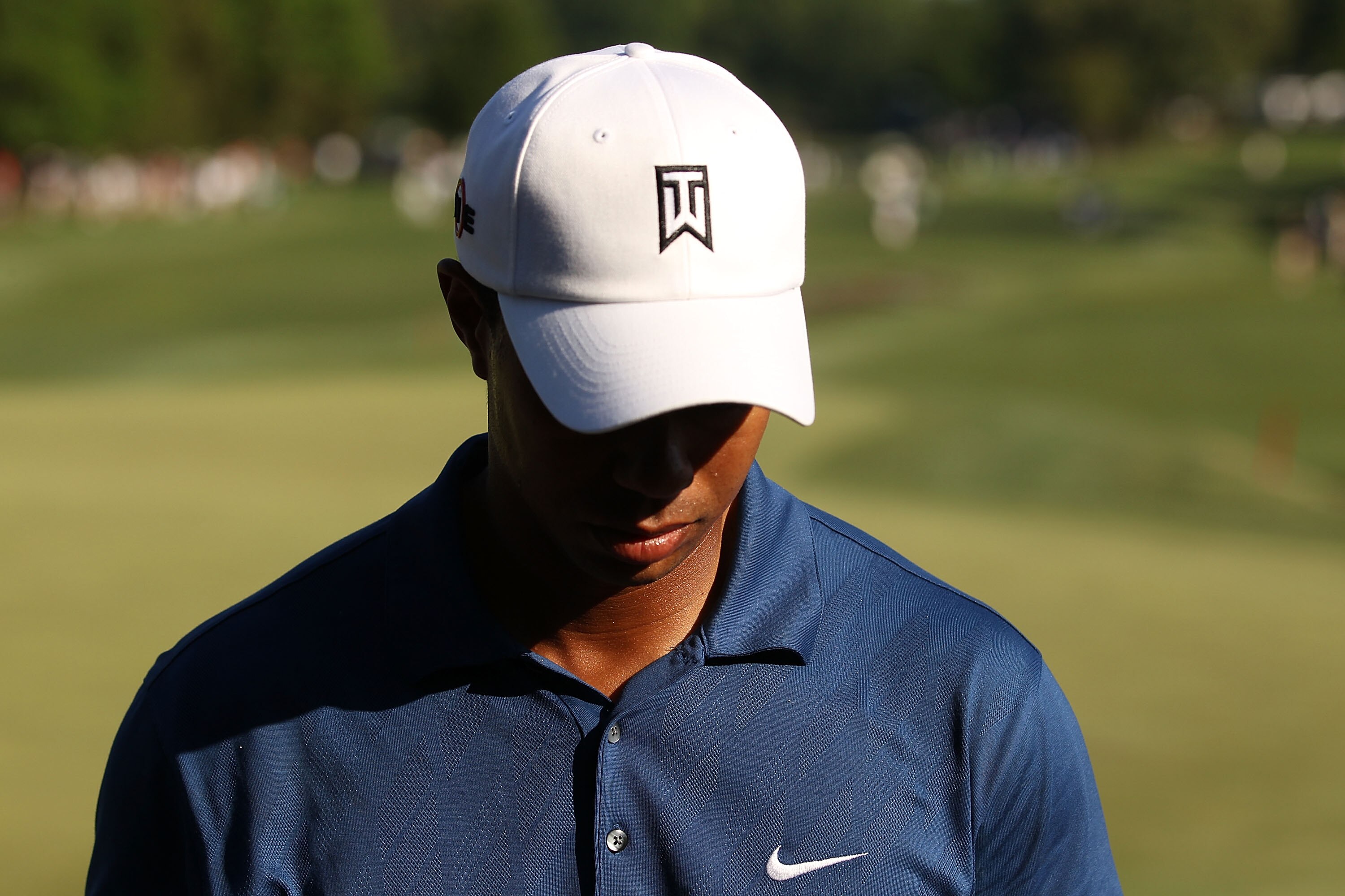 CHARLOTTE, NC - APRIL 30:  Tiger Woods finishes his round and failed to make the cut during the second round of the Quail Hollow Championship at Quail Hollow Country Club on April 30, 2010 in Charlotte, North Carolina.  (Photo by Streeter Lecka/Getty Imag