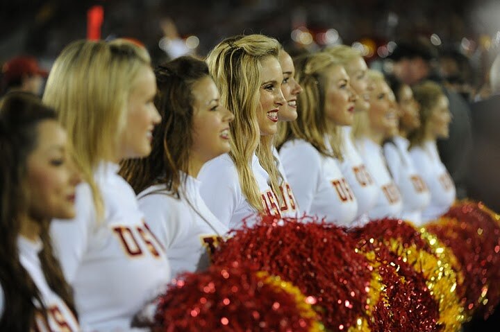 USC Cheerleaders were the best as usual