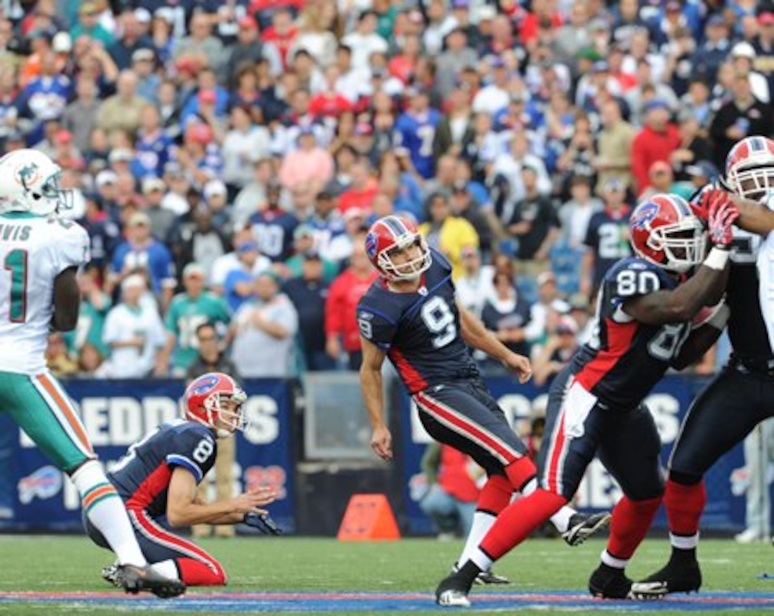 Rian Lindell hits on a 51 yard FG vs Dolphins