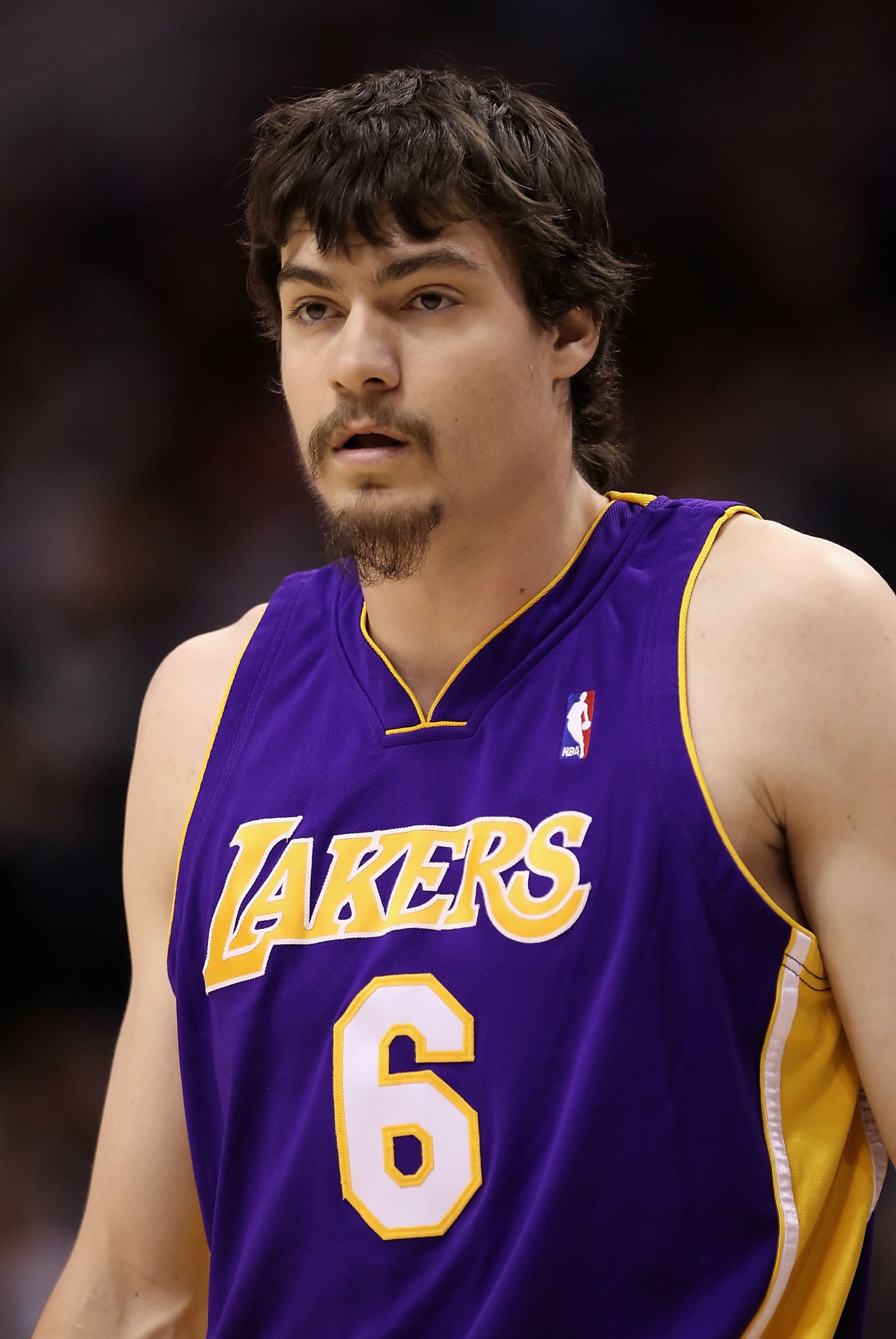 PHOENIX - MARCH 12: Adam Morrison #6 of the Los Angeles Lakers in action during the NBA game against the Phoenix Suns at US Airways Center on March 12, 2010 in Phoenix, Arizona. The Lakers defeated the Suns 102-96. NOTE TO USER: User expressly acknowle PHOENIX - MARCH 12: Adam Morrison #6 of the Los Angeles Lakers in action during the NBA game against the Phoenix Suns at US Airways Center on March 12, 2010 in Phoenix, Arizona. The Lakers defeated the Suns 102-96. NOTE TO USER: User expressly acknowle