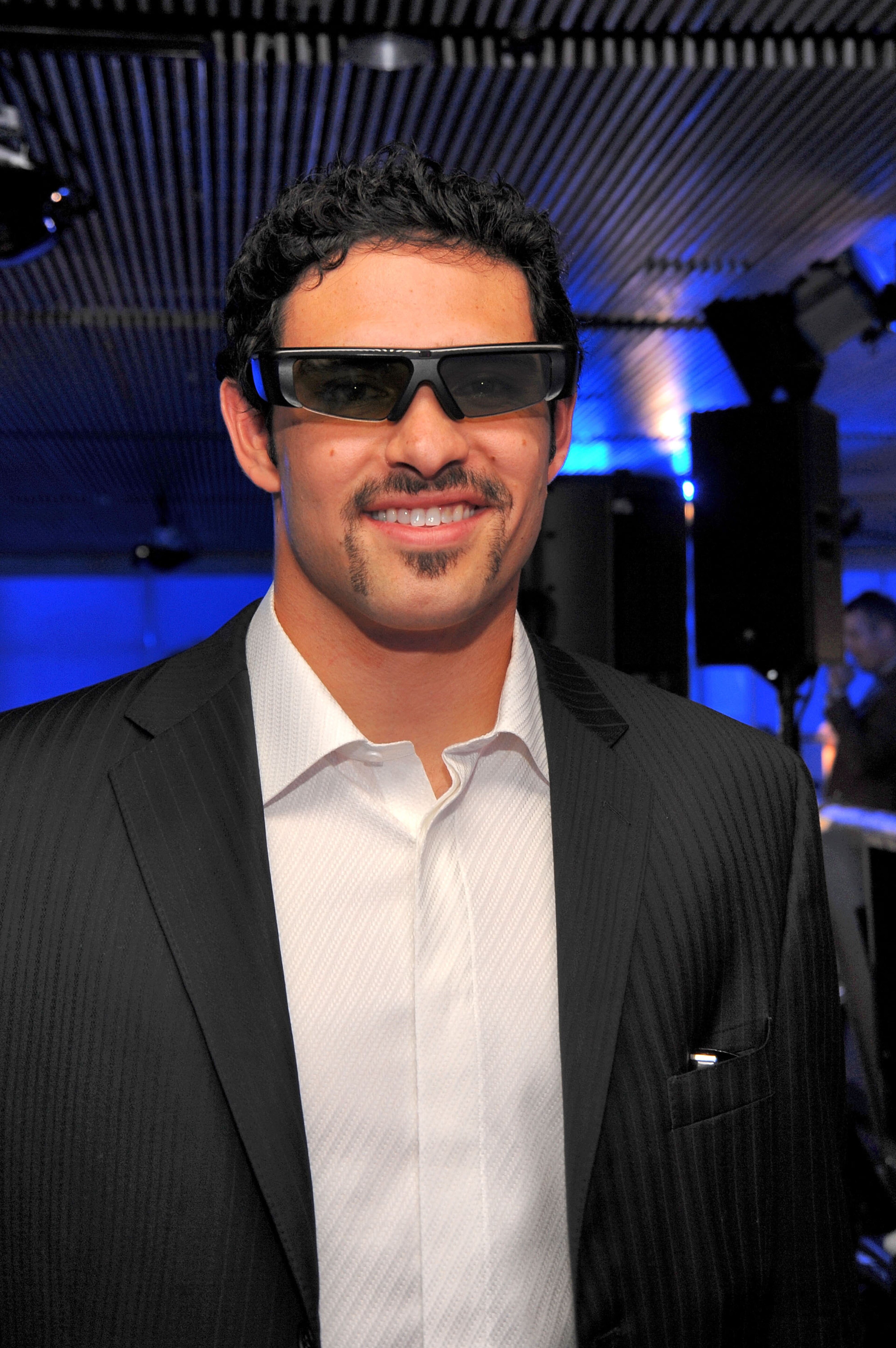 NEW YORK - MARCH 10:  Mark Sanchez of the NY Jets attends the Samsung 3D LED TV launch party with THE BLACK EYED PEAS at Time Warner Center on March 10, 2010 in New York City.  (Photo by Jamie McCarthy/Getty Images for Samsung)