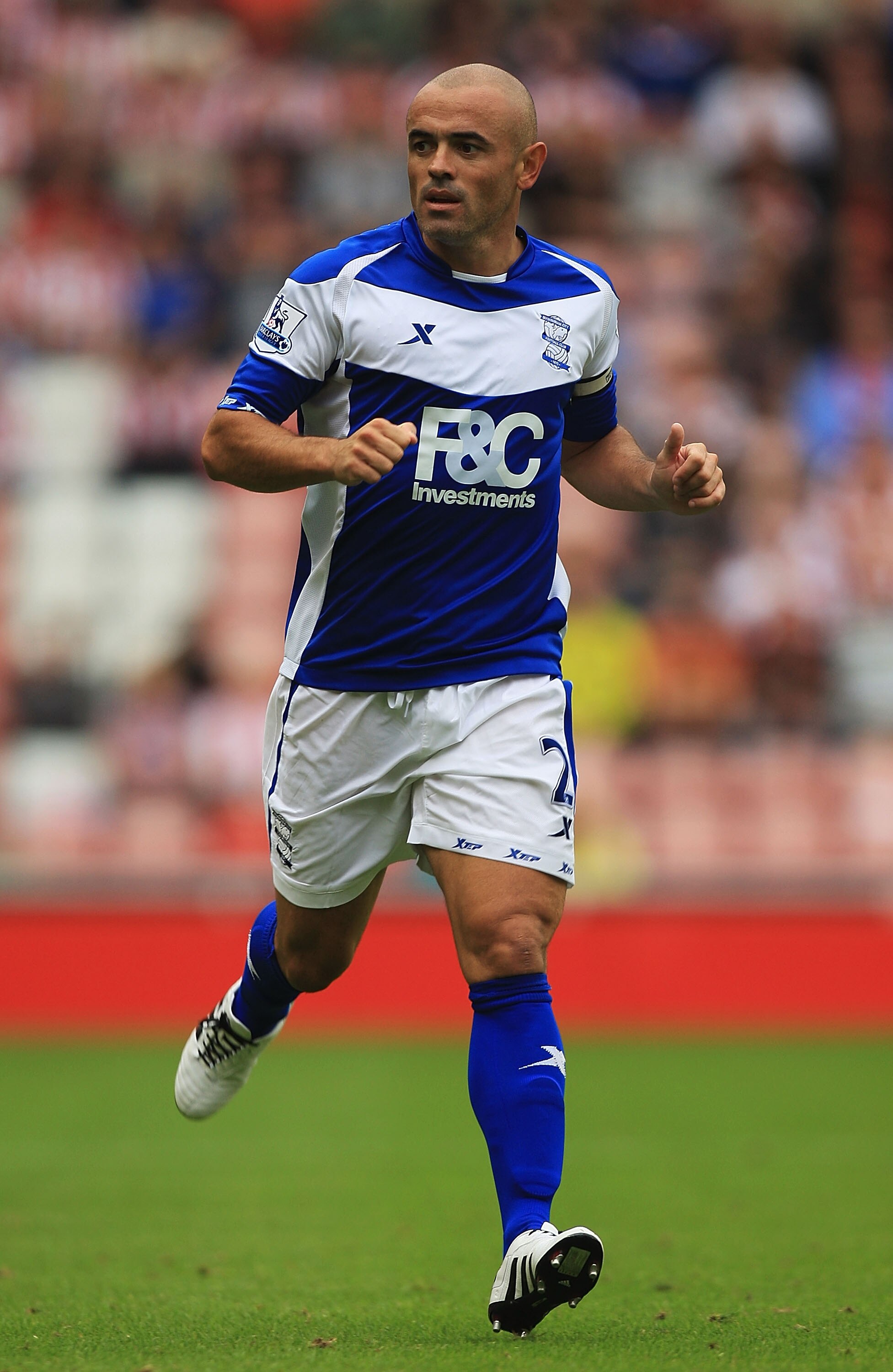 SUNDERLAND, ENGLAND - AUGUST 14:  Stephen Carr of Birmingham City in action during the Barclays Premier League match between Sunderland and Birmingham City at the Stadium of Light on August 14, 2010 in Sunderland, England.  (Photo by Matthew Lewis/Getty I