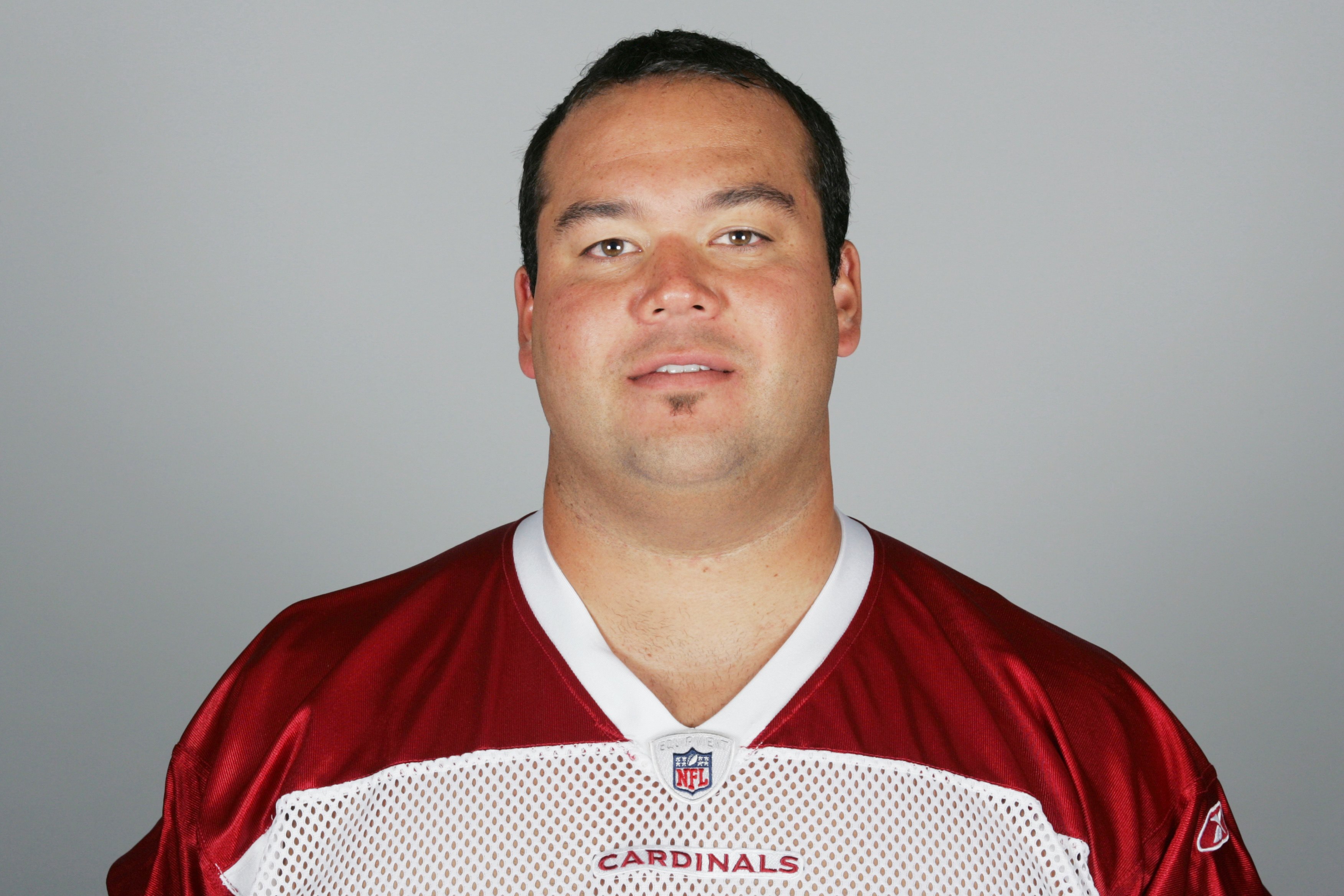 GLENDALE, AZ - 2009:  Donovan Raiola of the Arizona Cardinals poses for his 2009 NFL headshot at photo day in Glendale, Arizona.  (Photo by NFL Photos)
