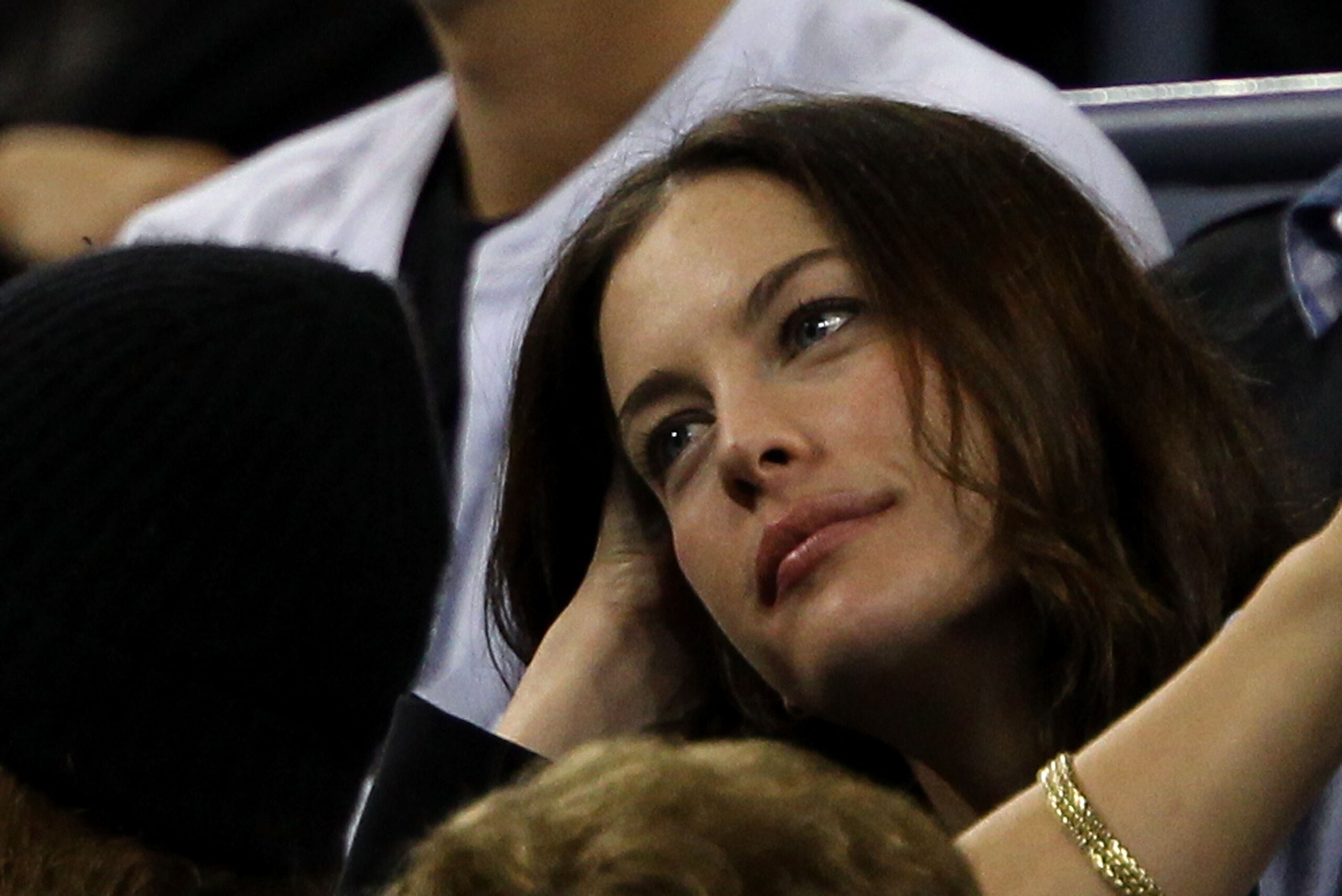 NEW YORK - SEPTEMBER 13: Liv Tyler attends the men's singles final match between Novak Djokovic of Serbia and Rafael Nadal of Spain during day fifteen of the 2010 U.S. Open at the USTA Billie Jean King National Tennis Center on September 13, 2010 in the NEW YORK - SEPTEMBER 13: Liv Tyler attends the men's singles final match between Novak Djokovic of Serbia and Rafael Nadal of Spain during day fifteen of the 2010 U.S. Open at the USTA Billie Jean King National Tennis Center on September 13, 2010 in the