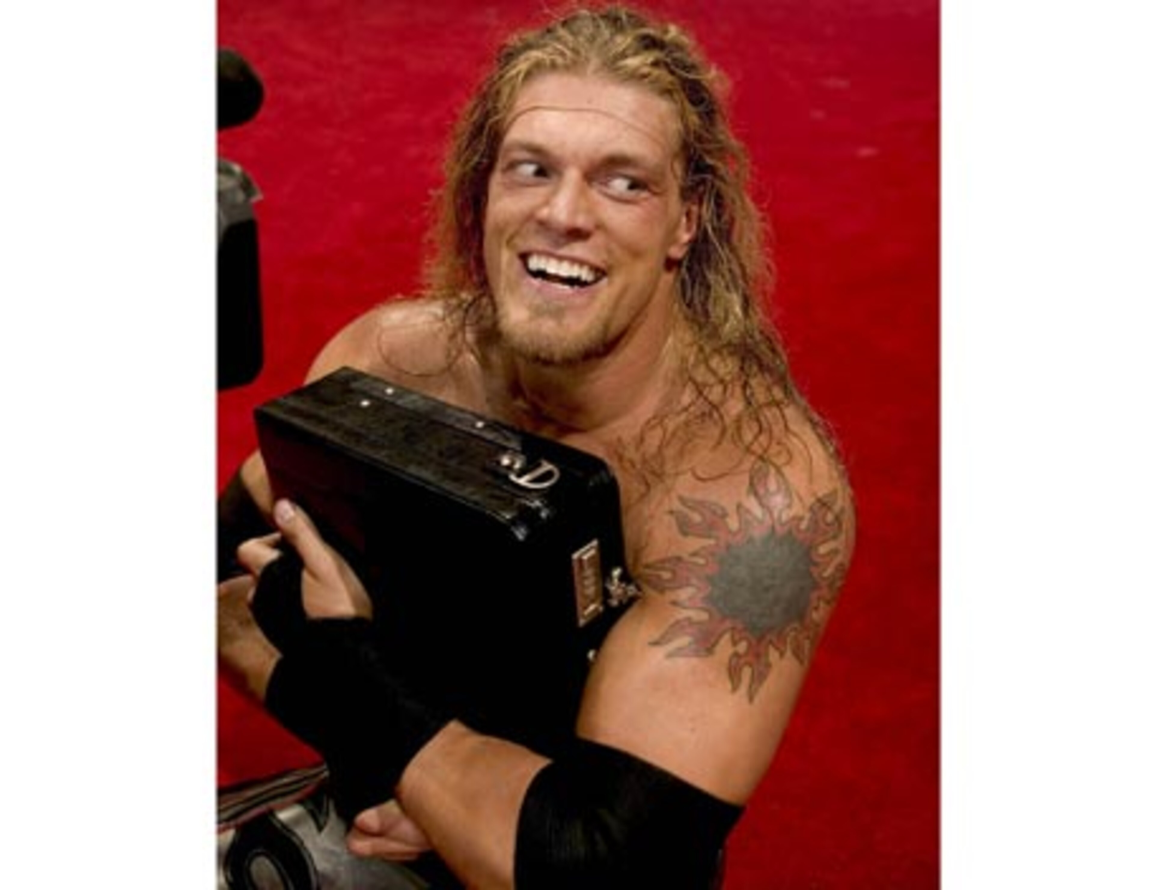 Edge has cashed in two briefcases, and been cashed in on once! Edge has cashed in two briefcases, and been cashed in on once!