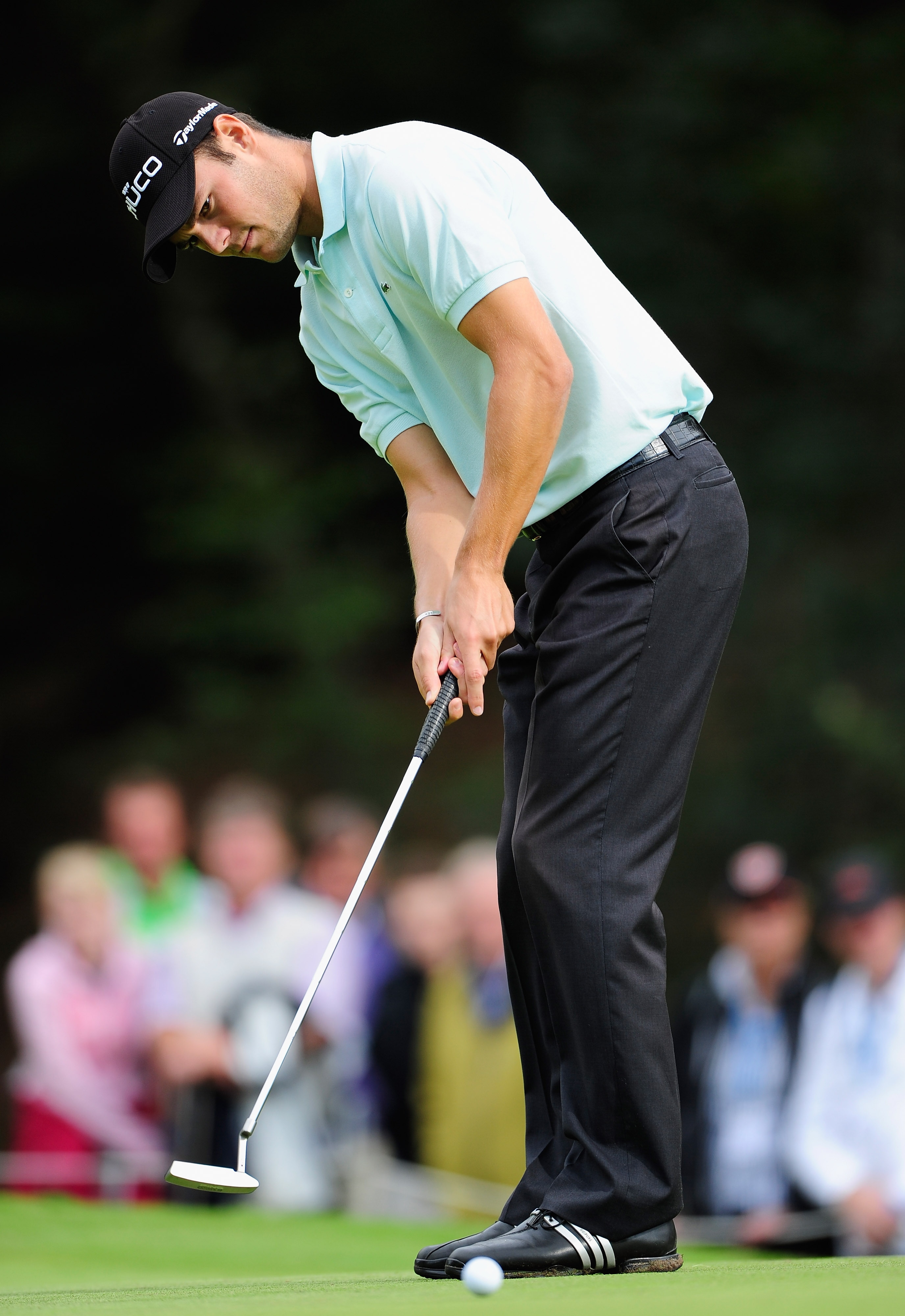 HILVERSUM, NETHERLANDS - SEPTEMBER 12:  Martin Kaymer of Germay putting on the 13th hole during the final round of  The KLM Open Golf at The Hillversumsche Golf Club on September 12, 2010 in Hilversum, Netherlands.  (Photo by Stuart Franklin/Getty Images)