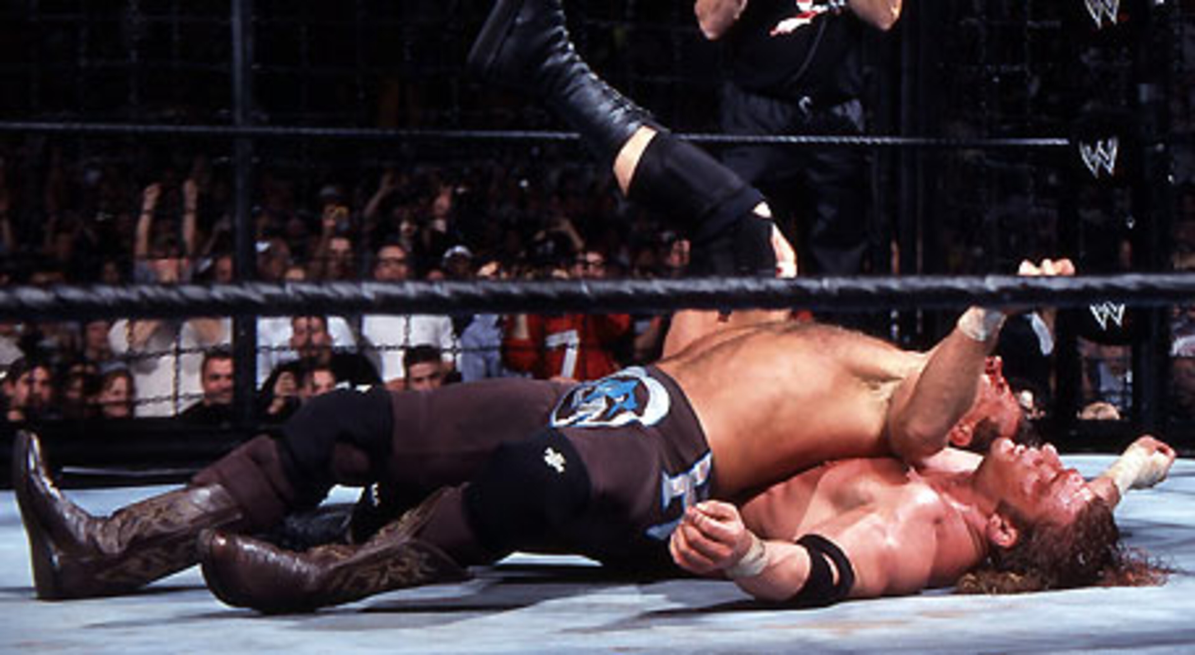 Shawn Michaels was wrestling only his second match in 4 and a half years Shawn Michaels was wrestling only his second match in 4 and a half years
