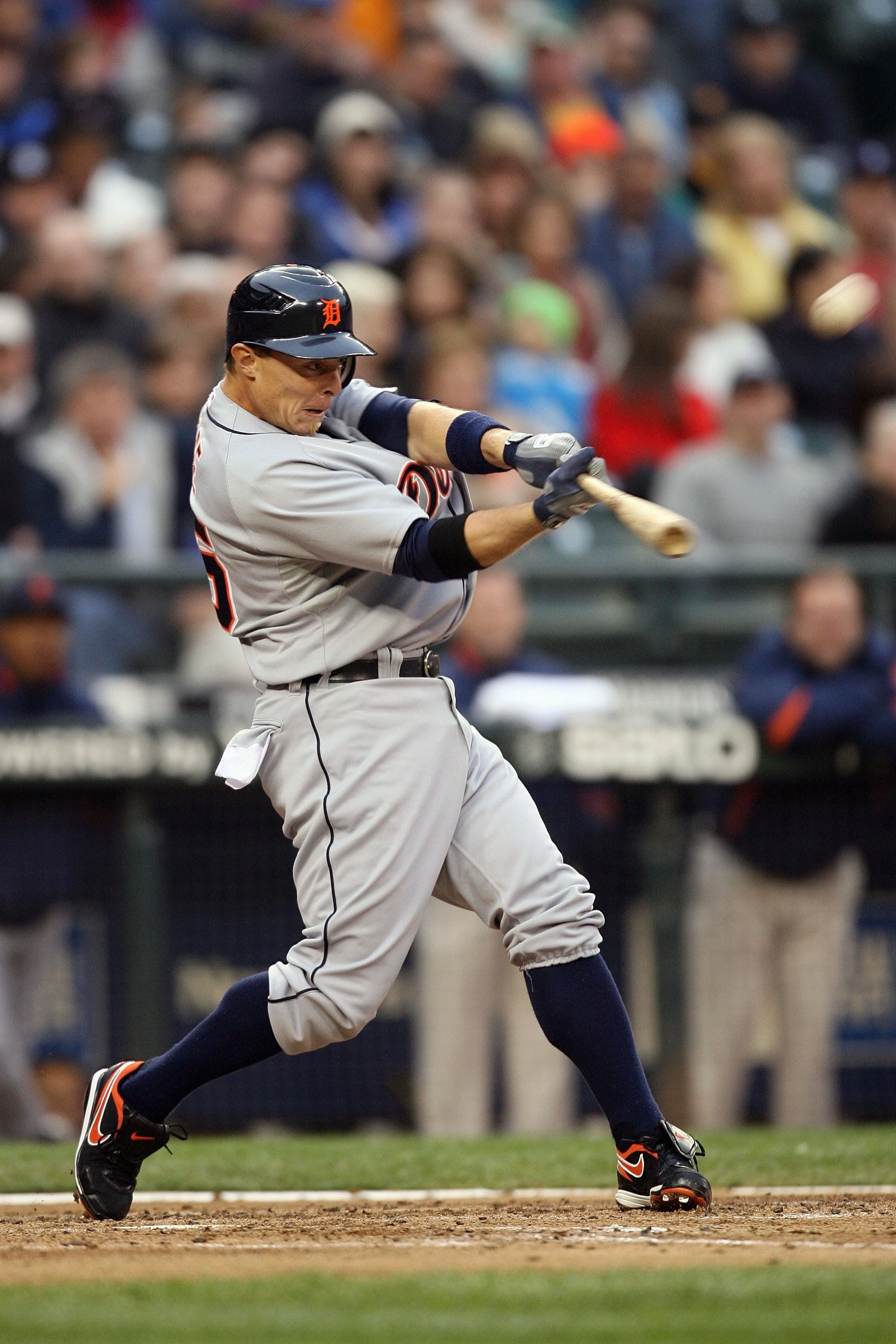 SEATTLE - APRIL 18:  Brandon Inge #15 of the Detroit Tigers bats during the game against the Seattle Mariners on April 18, 2009 at Safeco Field in Seattle, Washington. (Photo by Otto Greule Jr/Getty Images)