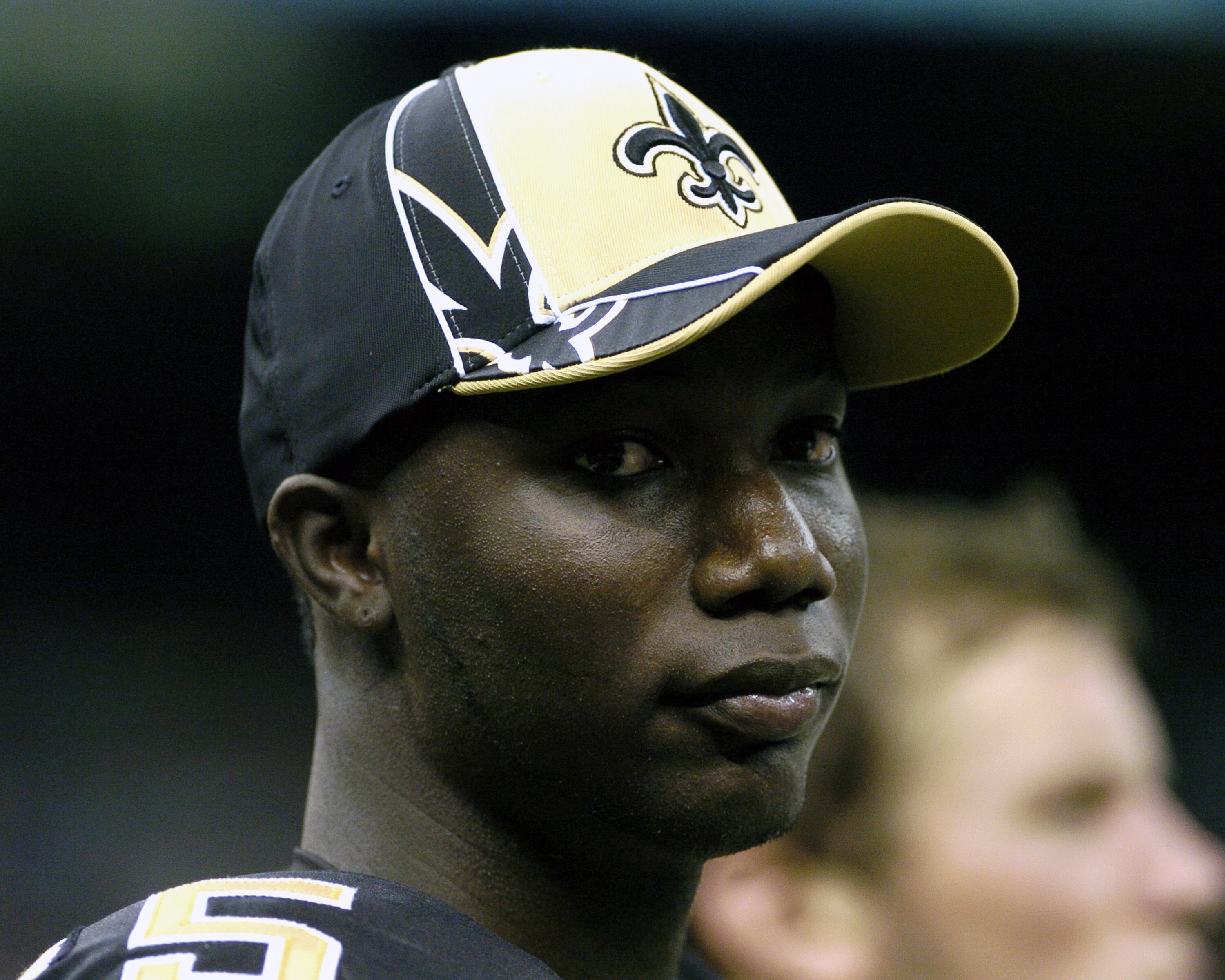 New Orleans Saints  rookie quarterback Adrian McPherson warms up  during  a pre-season game against the Baltimore Ravens  August 26, 2005 in New Orleans.  (Photo by Al Messerschmidt/Getty Images)