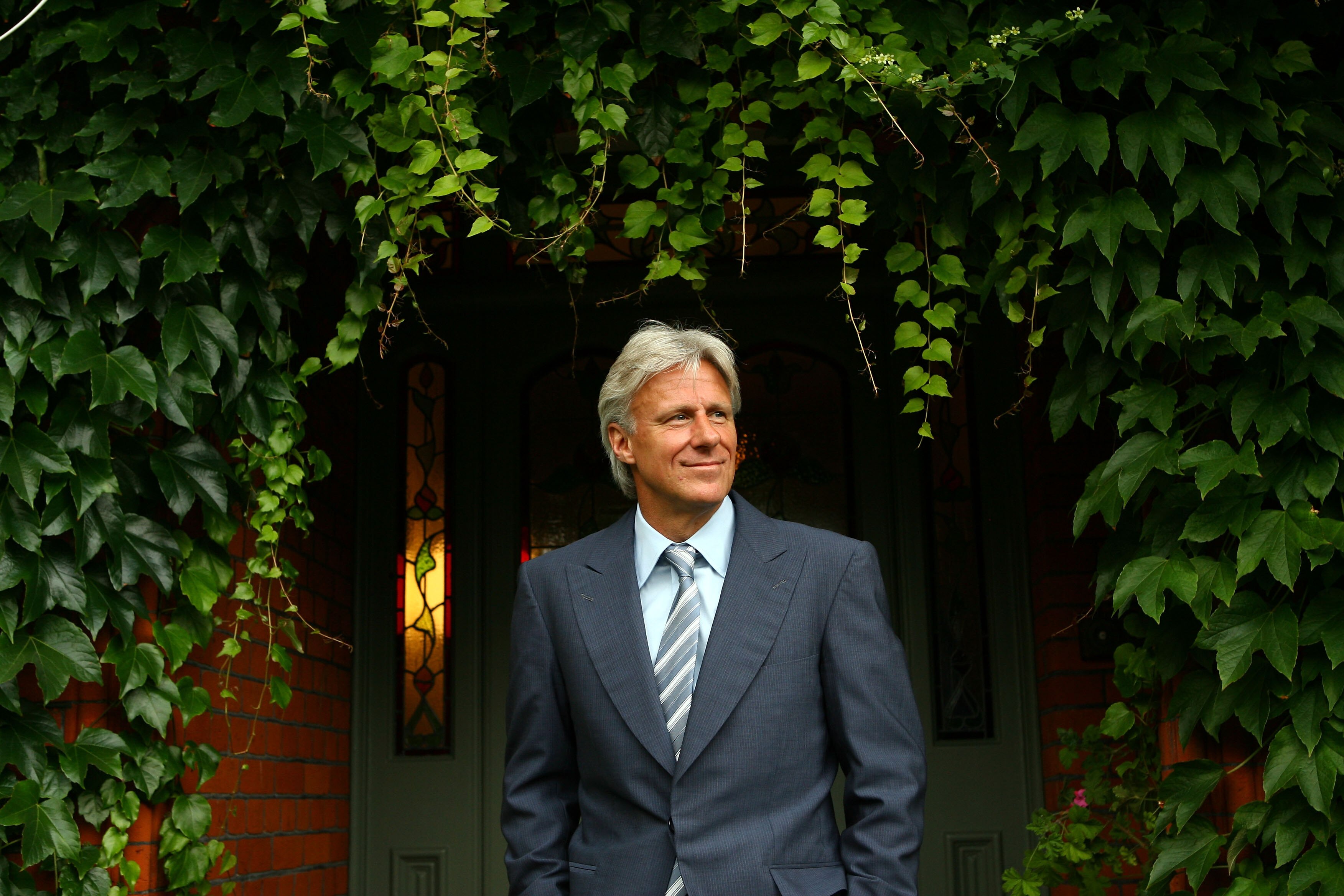 LONDON - JULY 04:  Bjorn Borg, the former five-time Wimbledon champion, poses for a picture on day eleven of the Wimbledon Lawn Tennis Championships at the All England Lawn Tennis and Croquet Club on July 4, 2008 in London, England.  (Photo by Julian Finn