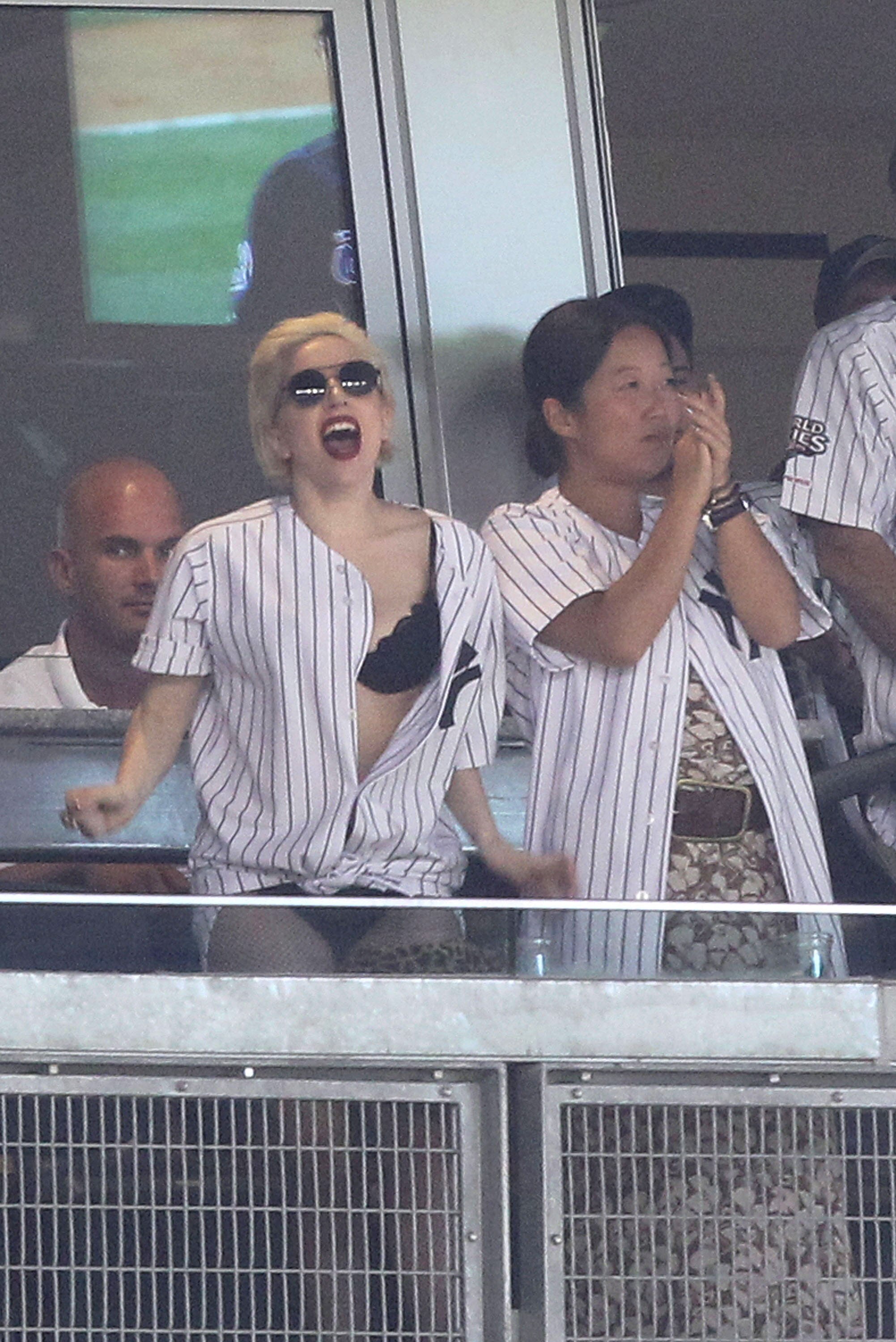 NEW YORK - JUNE 18:  Lady Gaga attends the game between the New York Yankees and the New York Mets during their game on June 18, 2010 at Yankee Stadium in the Bronx borough of New York City.  (Photo by Al Bello/Getty Images)